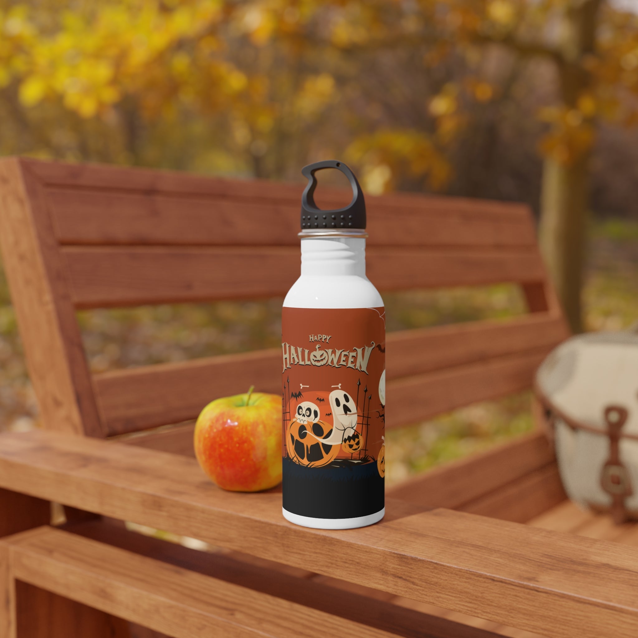Happy Halloween with Pumpkin | Stainless Steel Water Bottle