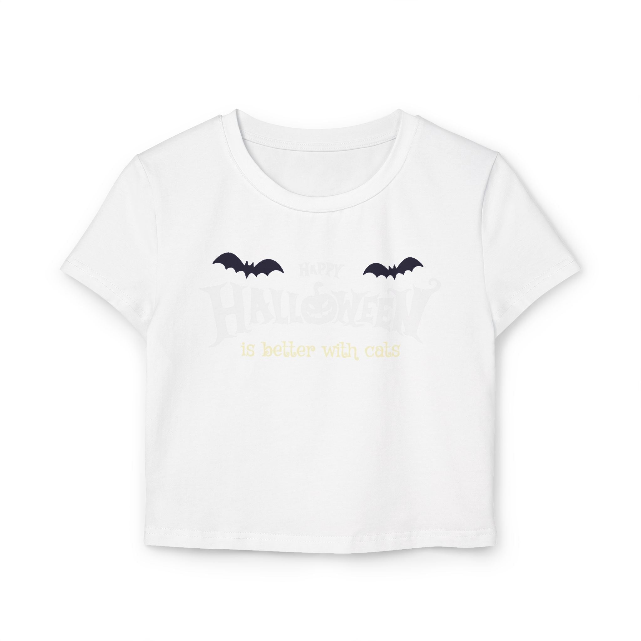 Halloween with Witch's Cats | Women's Baby Tee