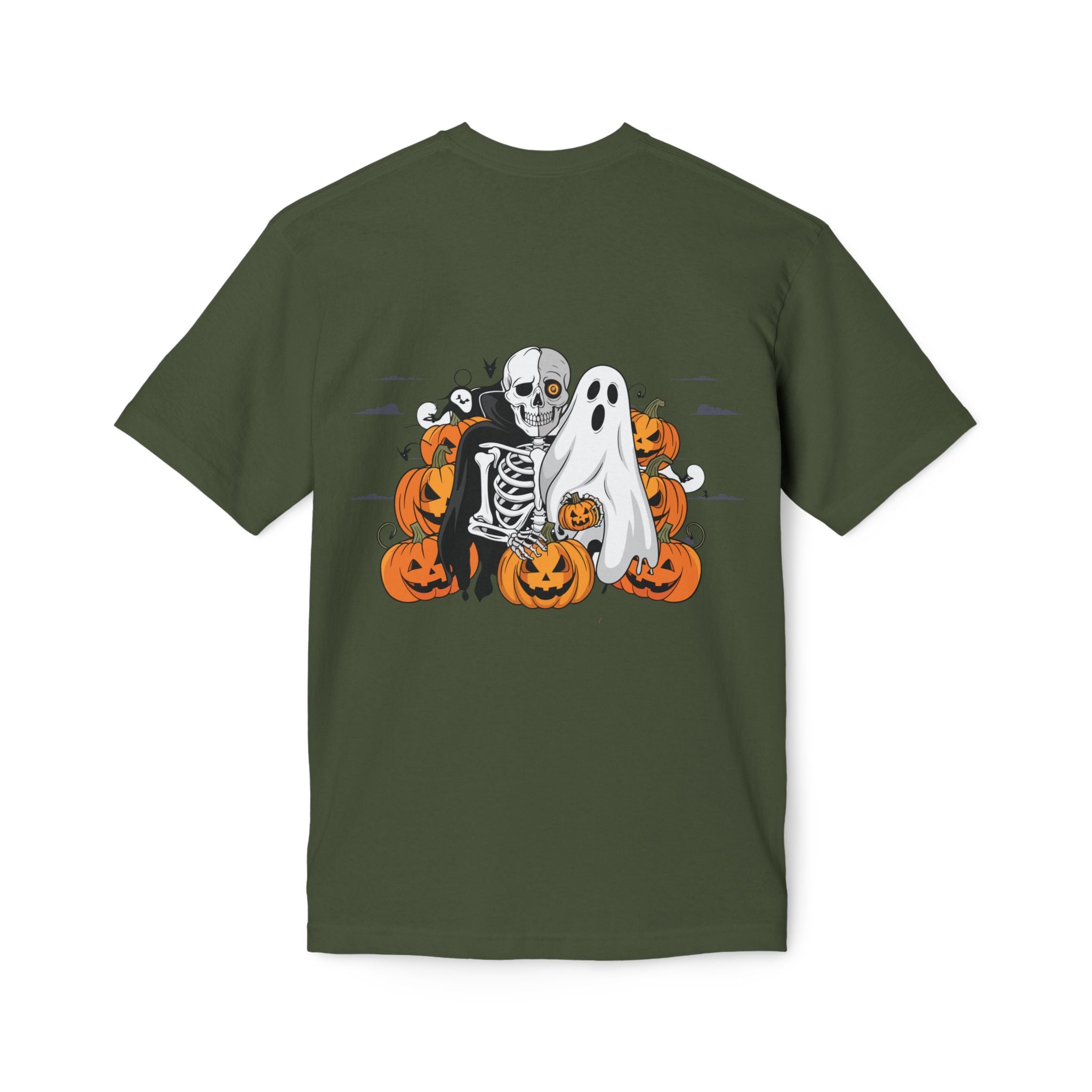Halloween with Bats | Unisex Midweight T-shirt, Made in US