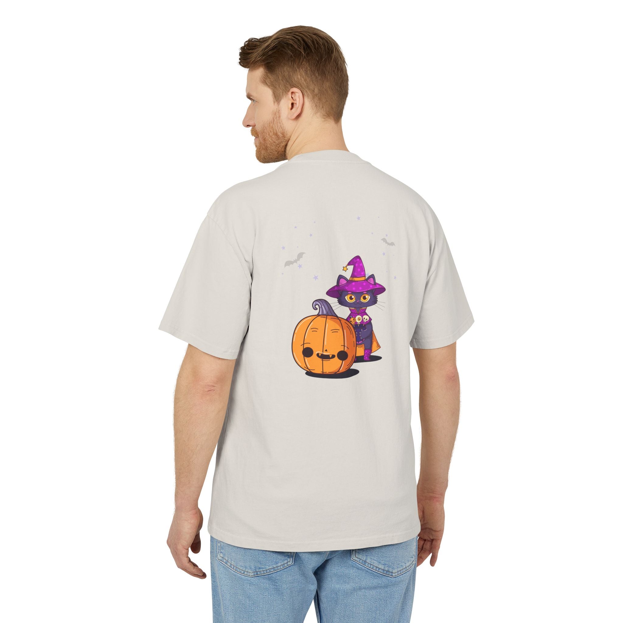 Halloween with Witch's Cats | Unisex Heavy Faded Tee