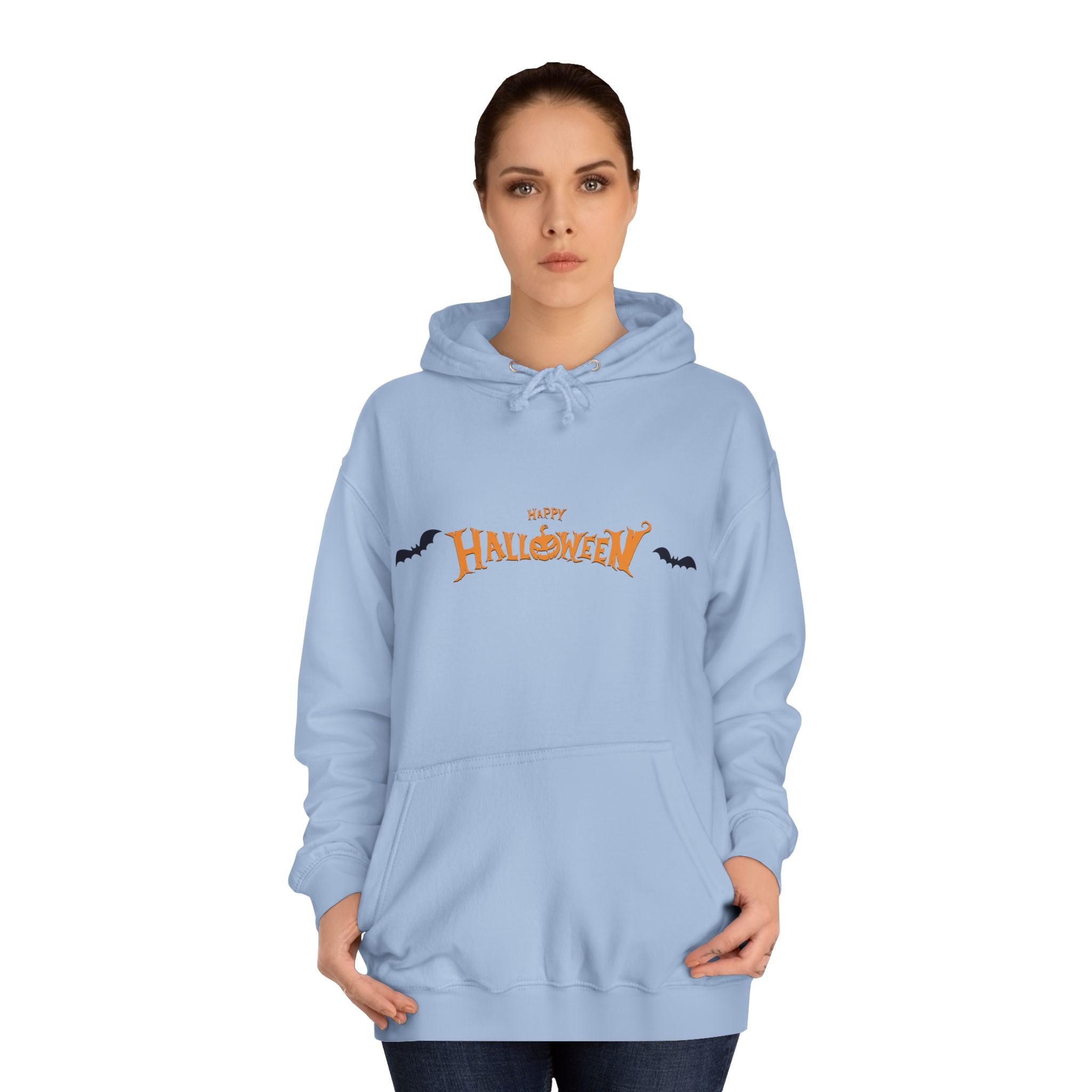 Halloween with Bats | Unisex College Hoodie