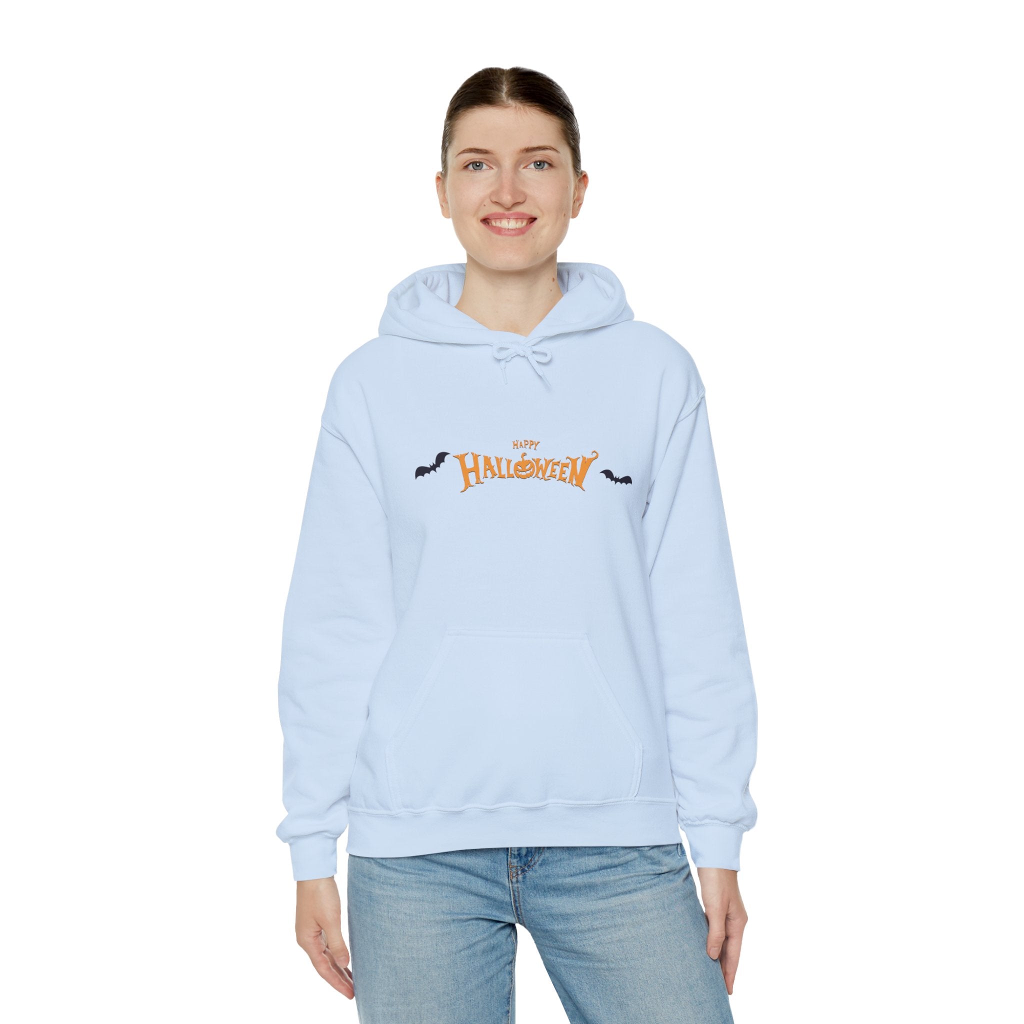 Halloween with Bats | Unisex Heavy Blend Hooded Sweatshirt
