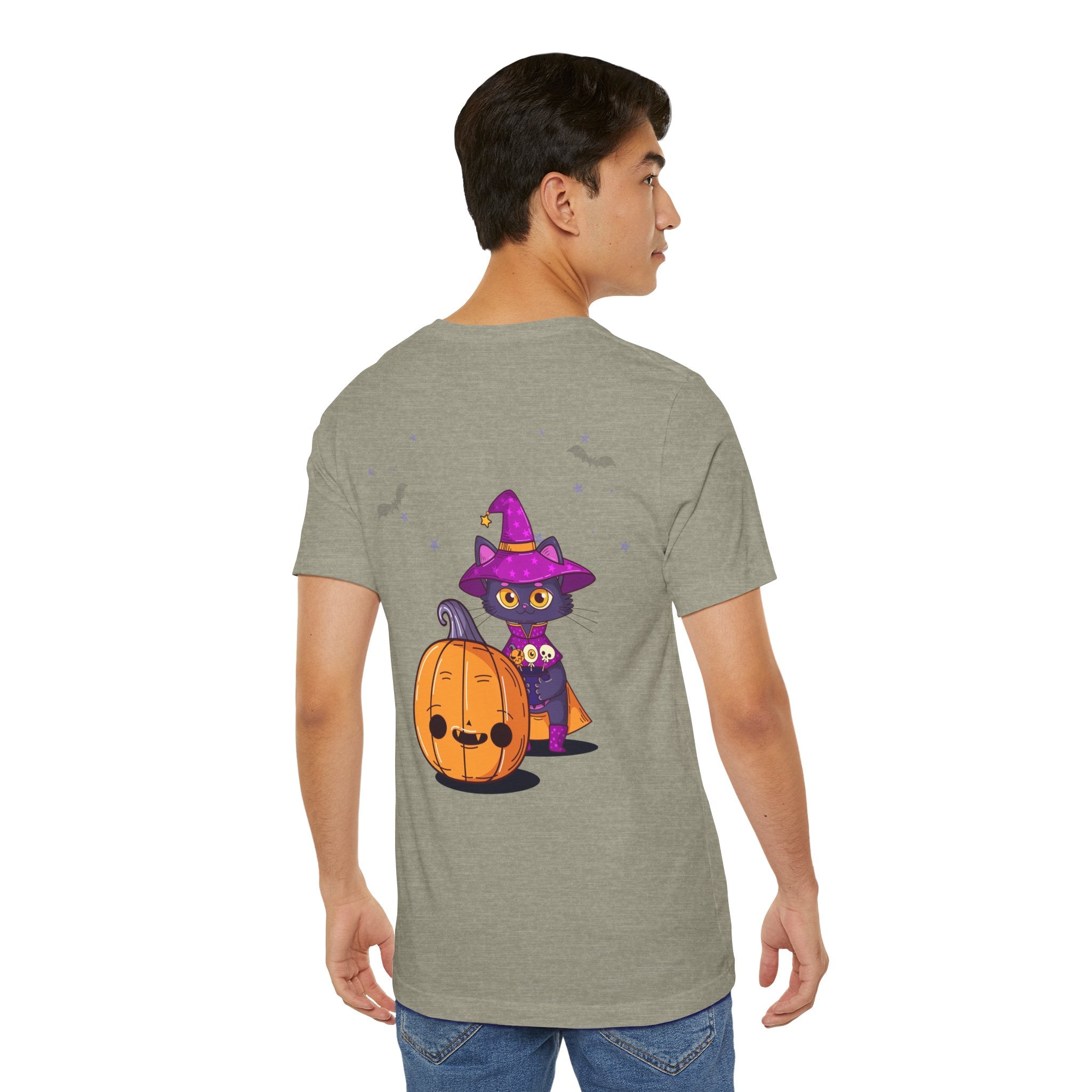 Halloween with Witch's Cats | Unisex Jersey Short Sleeve Tee