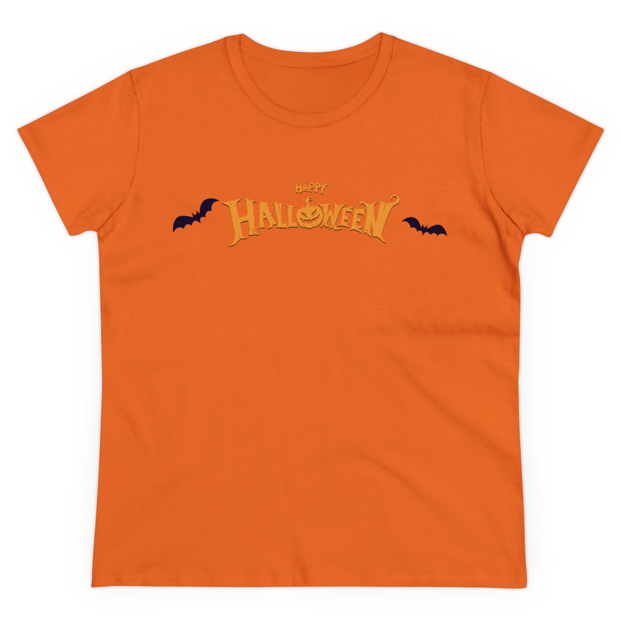 Halloween with Bats | Women's Midweight Cotton Tee