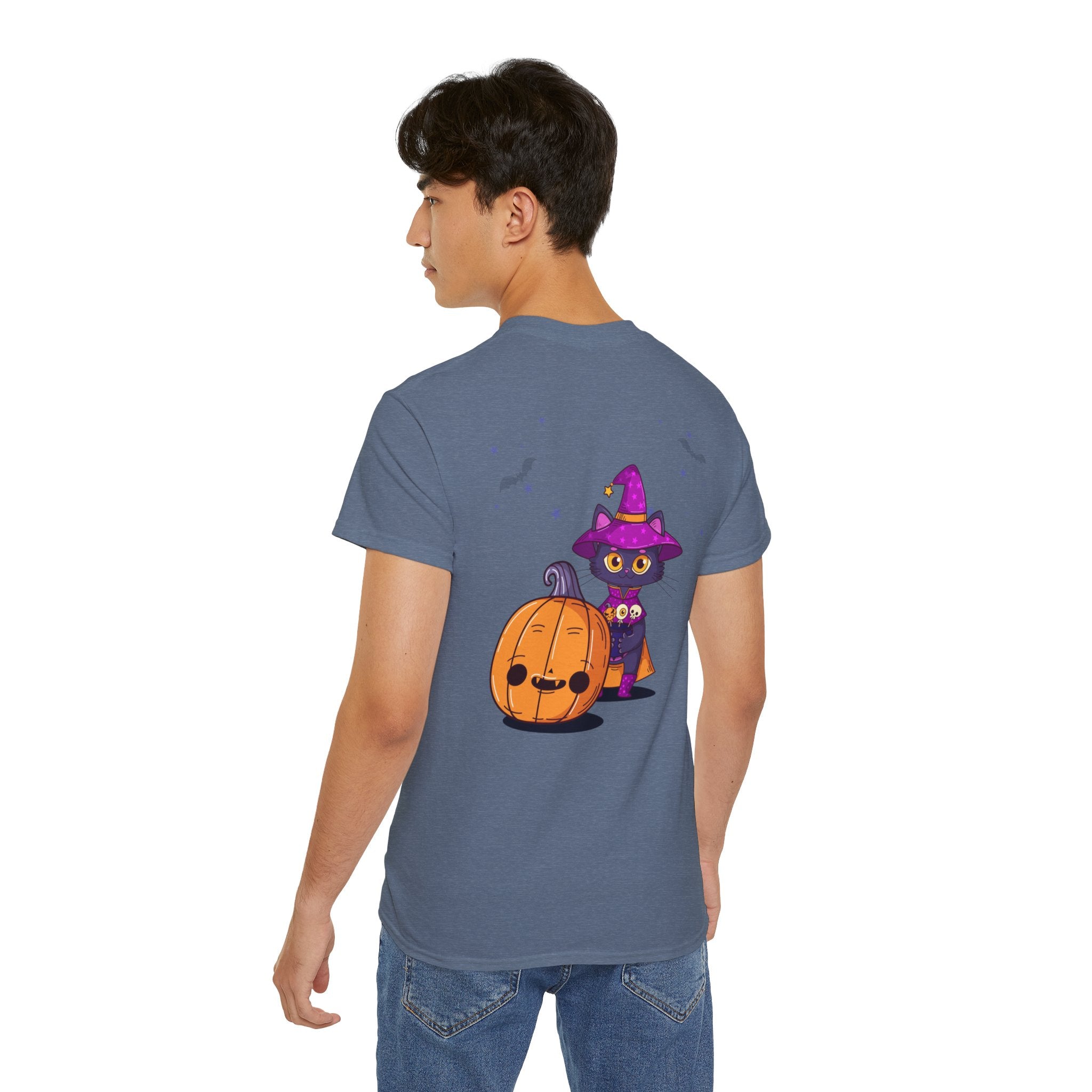 Halloween with Witch's Cats | Unisex Ultra Cotton Tee