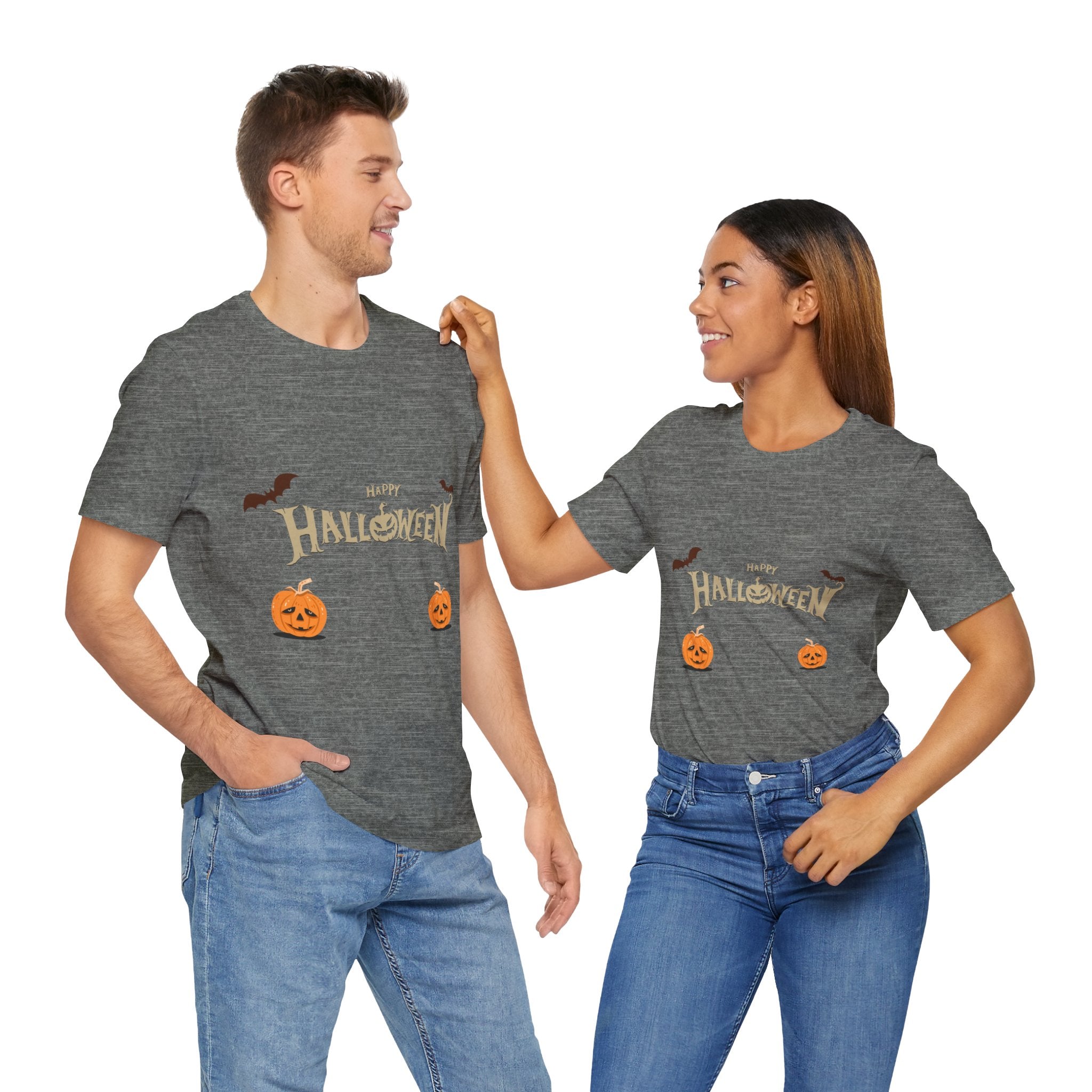 Halloween with Pumpkins | Unisex Jersey Short Sleeve Tee
