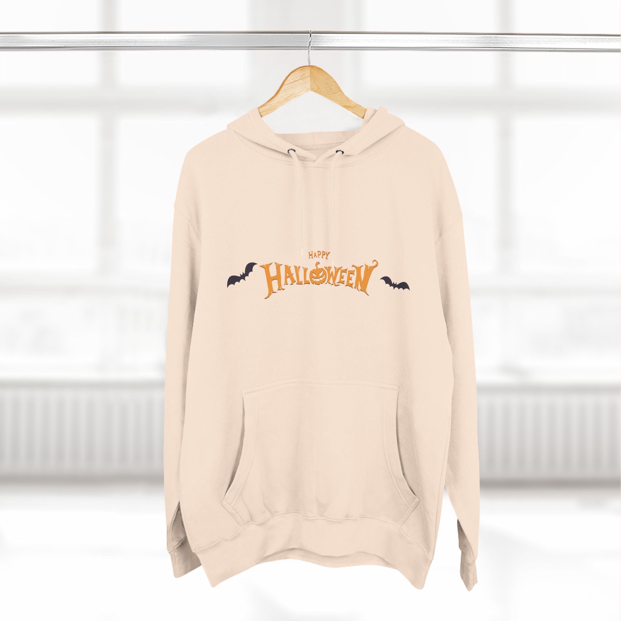 Halloween with Bats | Three-Panel Fleece Hoodie