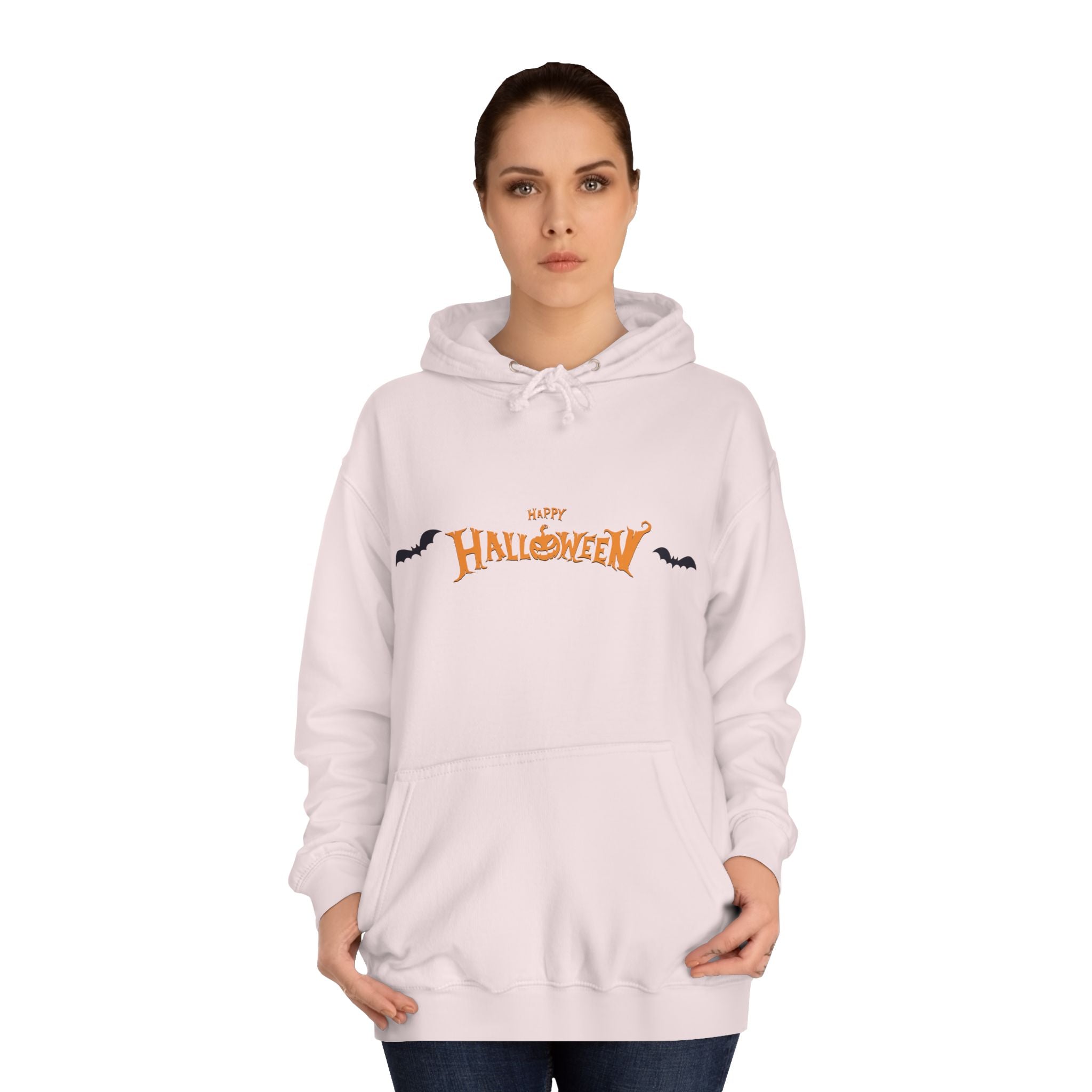 Halloween with Bats | Unisex College Hoodie