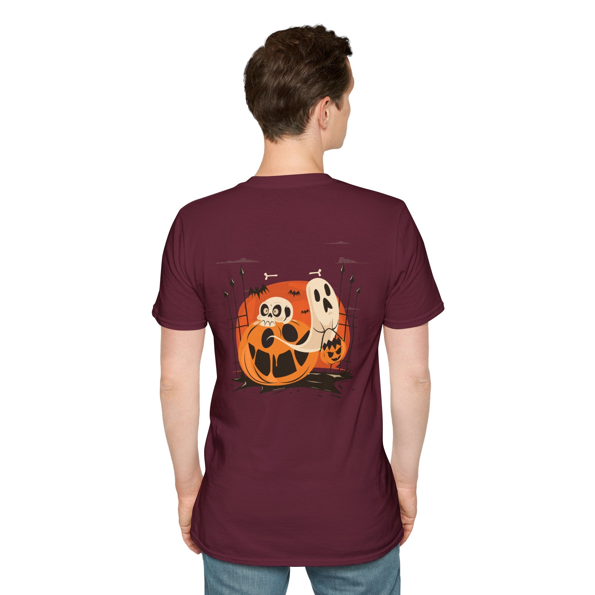 Halloween with Pumpkins | Unisex Softstyle T-Shirt