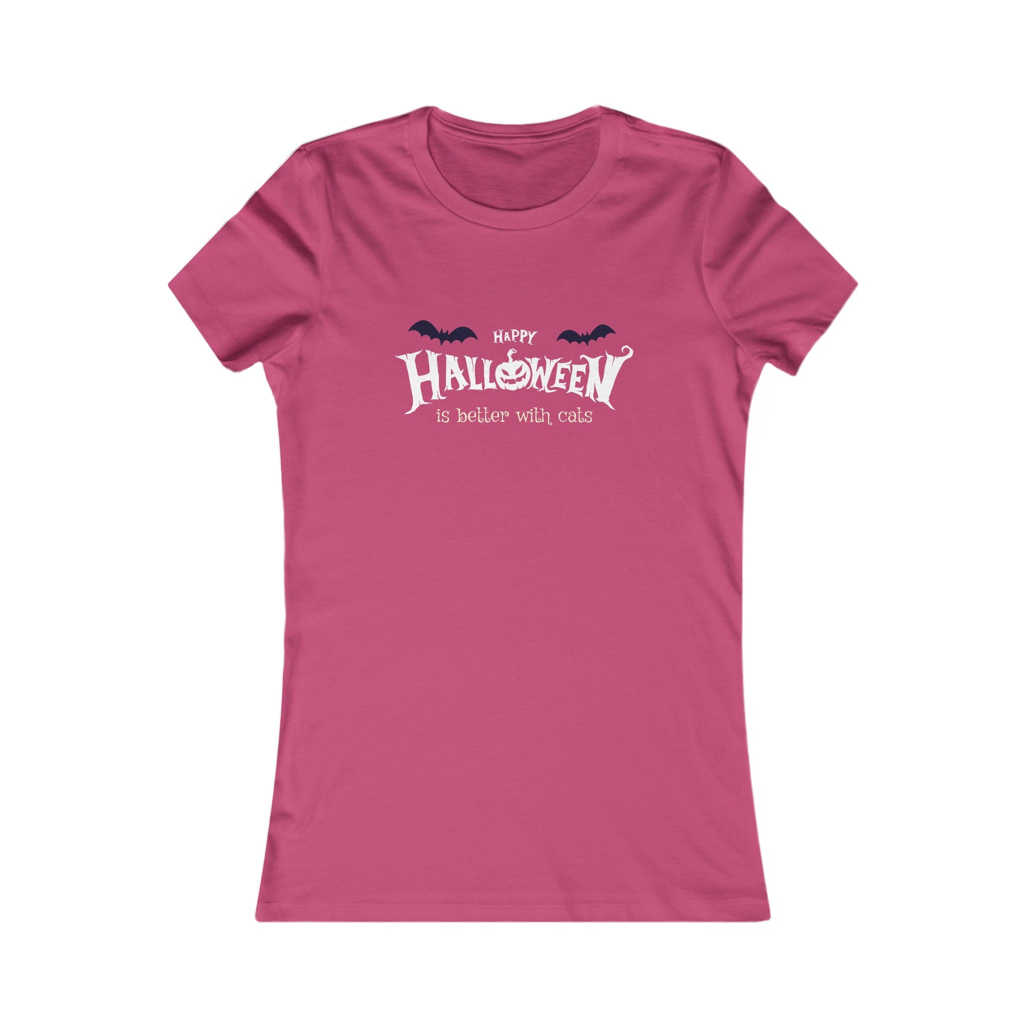 Halloween with Witch's Cats | Women's Favorite Tee