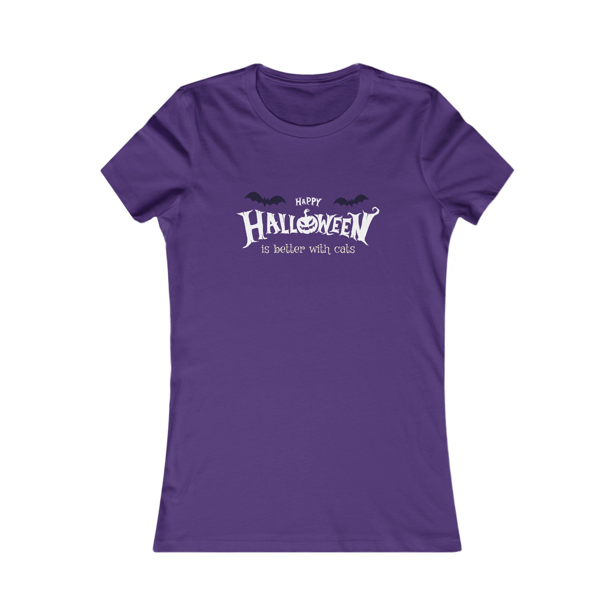 Halloween with Witch's Cats | Women's Favorite Tee