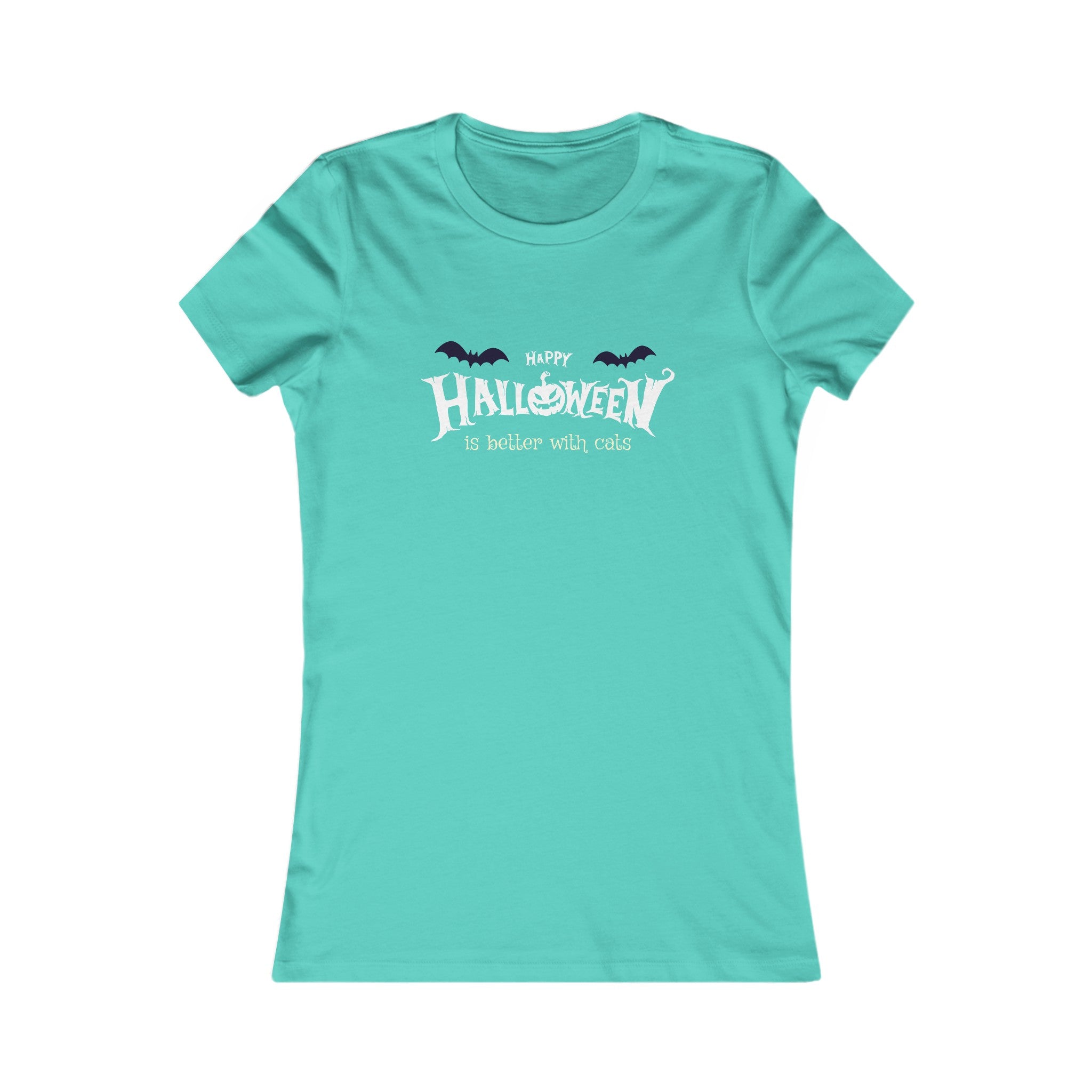 Halloween with Witch's Cats | Women's Favorite Tee