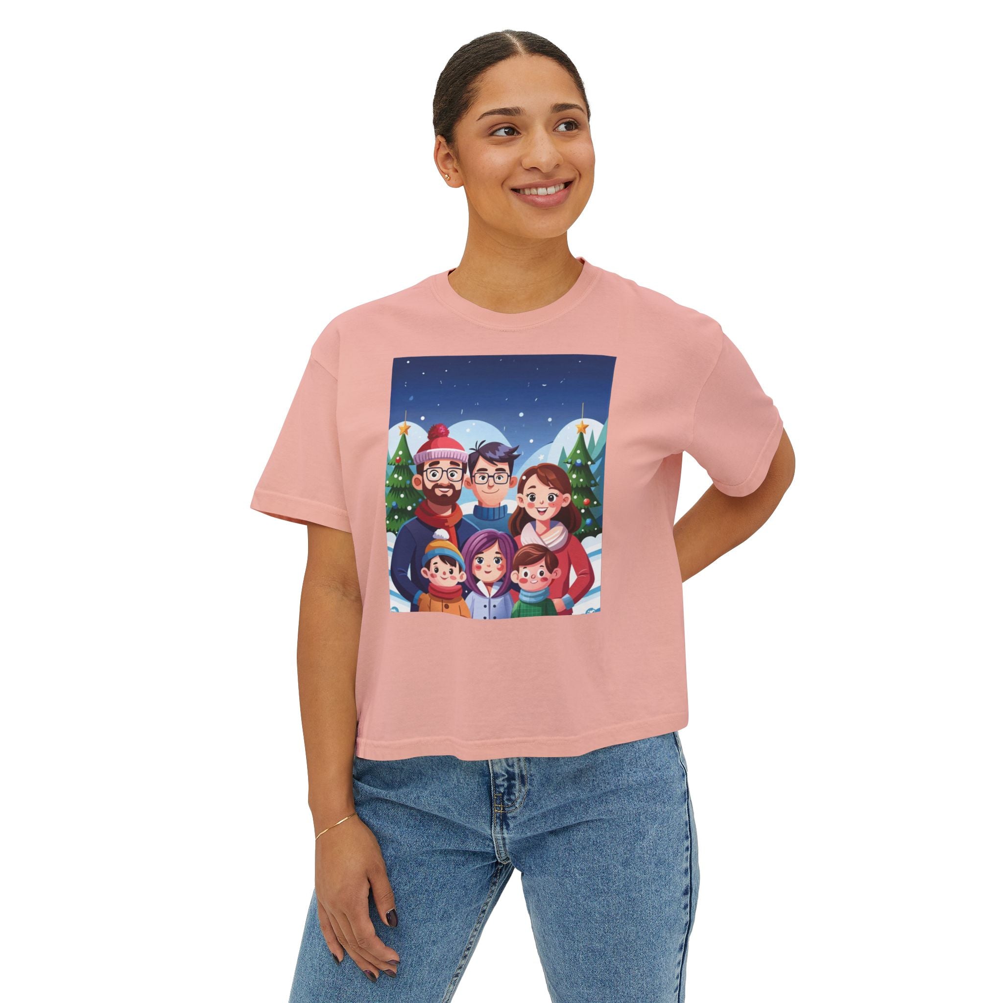 HAPPY CHRISTMAS DAY Women's Boxy Tee