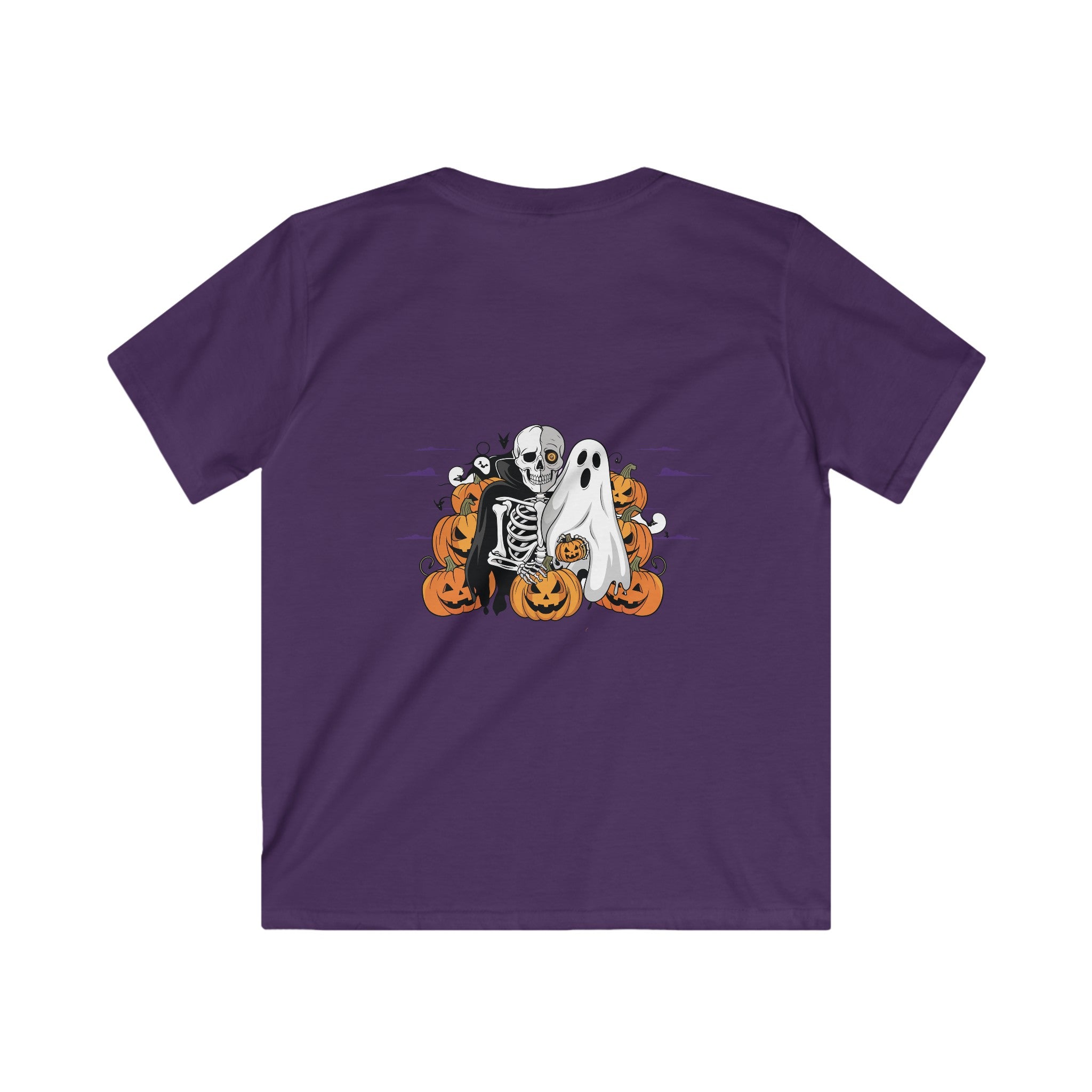 Halloween with Bats | Kids Softstyle Tee