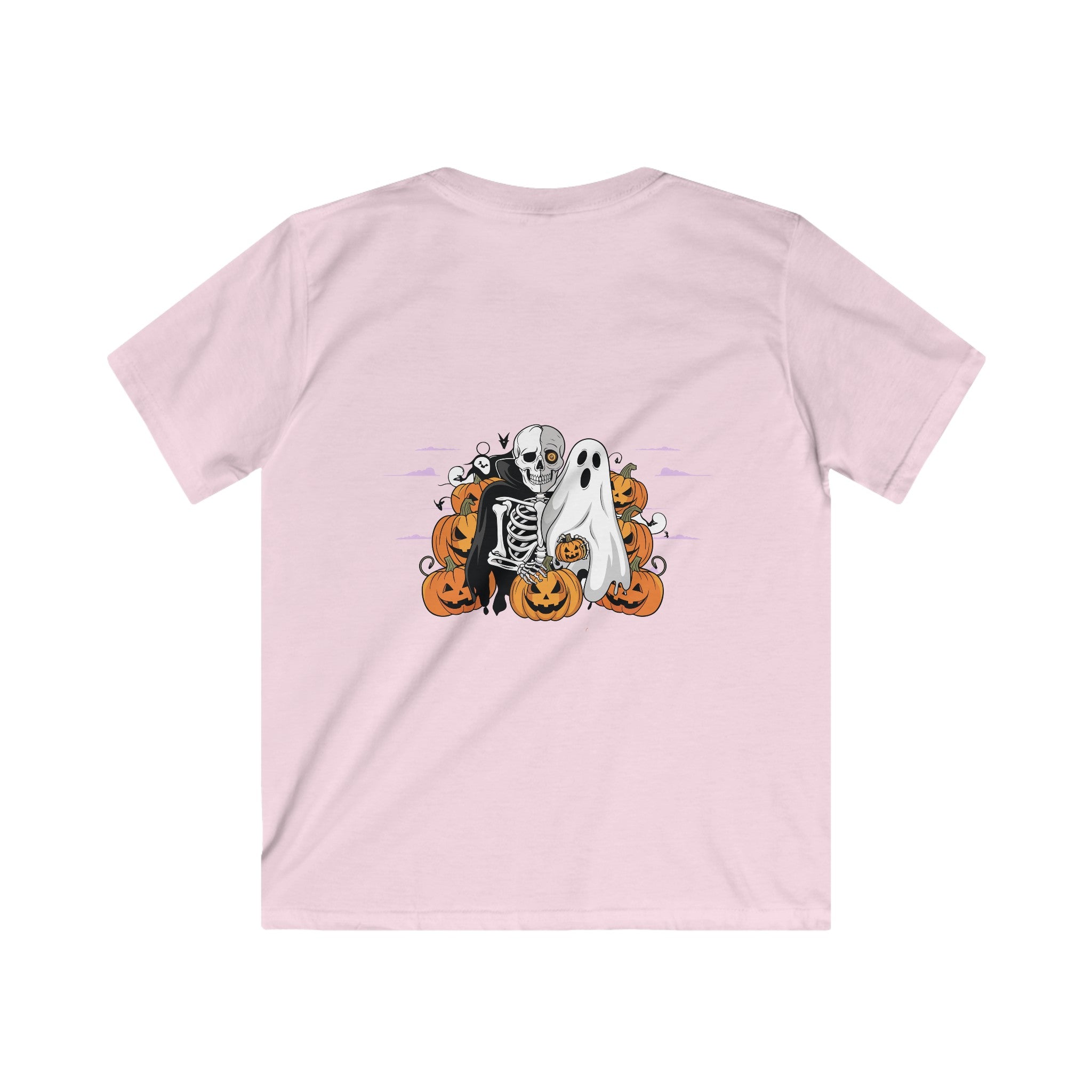 Halloween with Bats | Kids Softstyle Tee