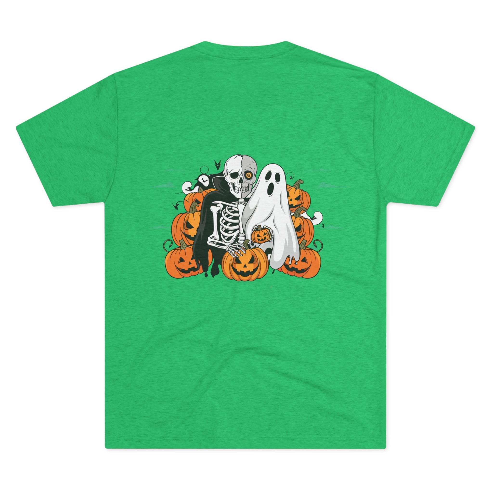 Halloween with Bats | Unisex Tri-Blend Crew Tee