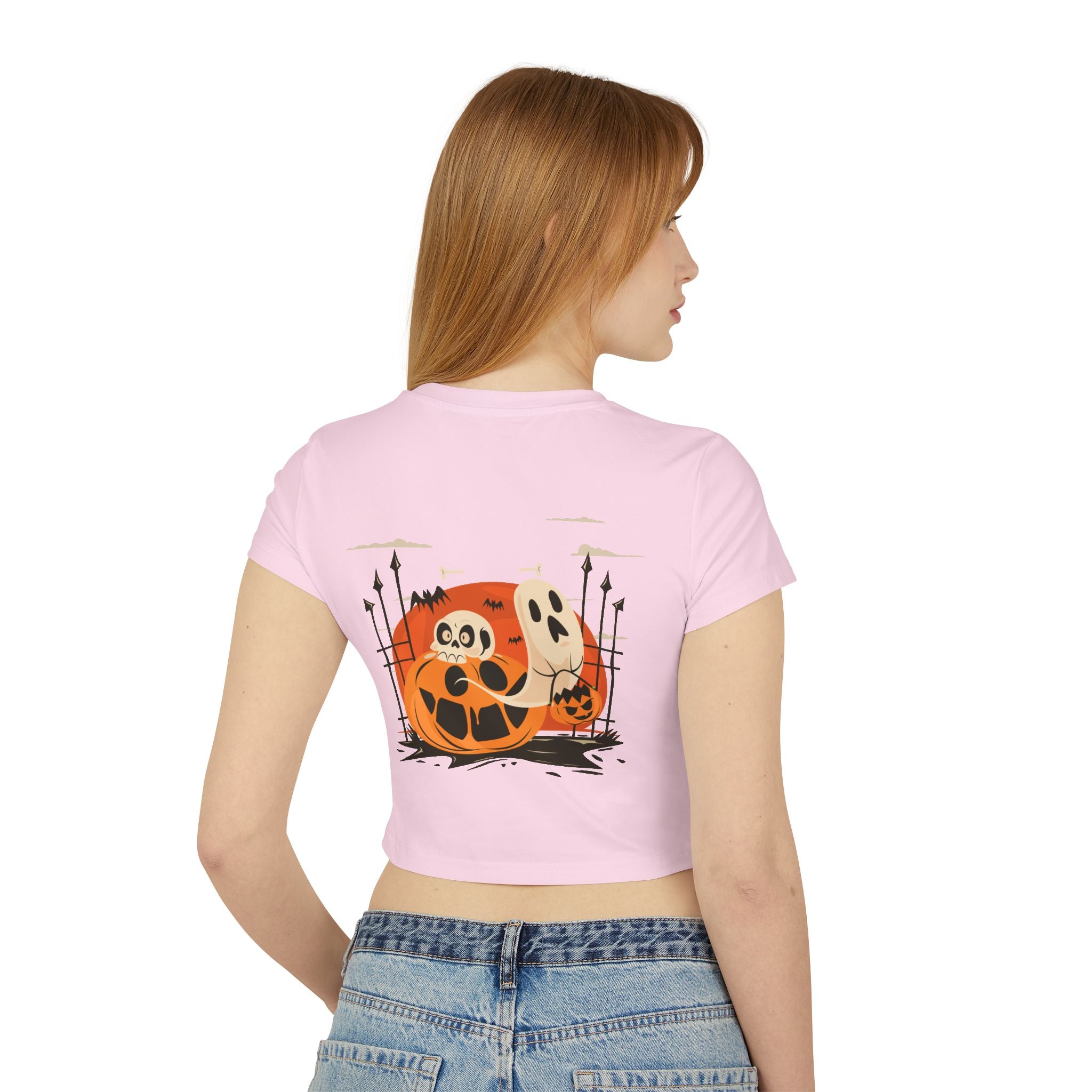 Halloween with Pumpkins | Women's Baby Tee