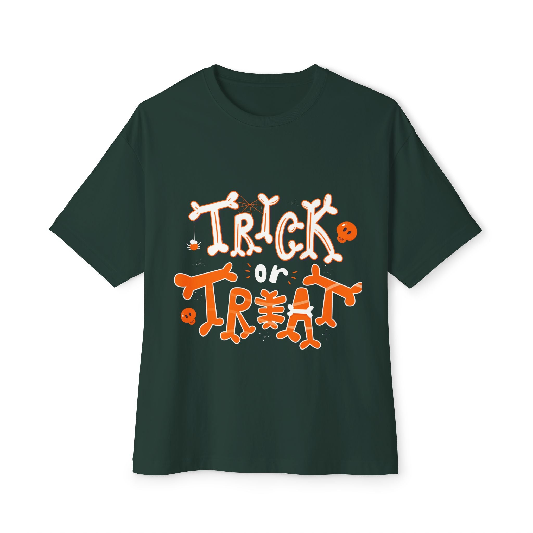 Halloween Trick or Treat | Unisex Oversized Boxy Tee