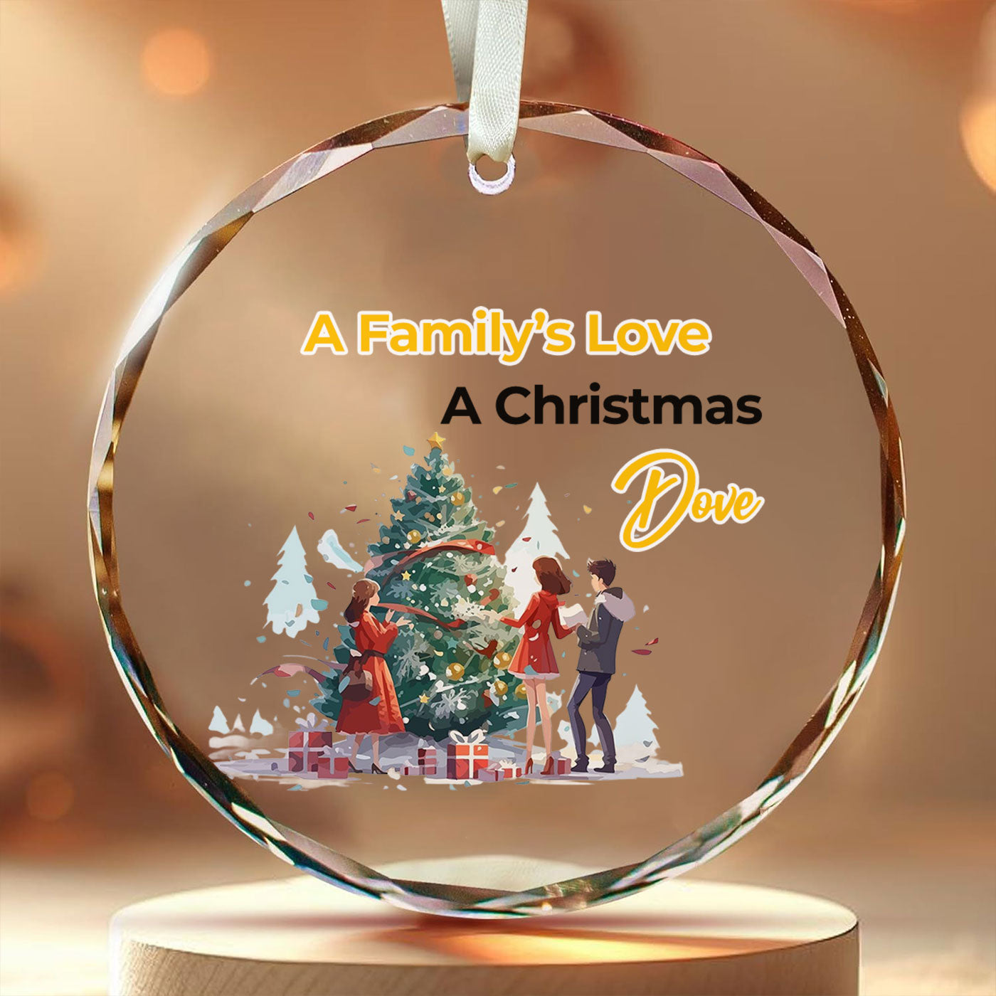 Christmas Tree Decorating | Celebrate Festive Traditions with Family | Glass Ornament