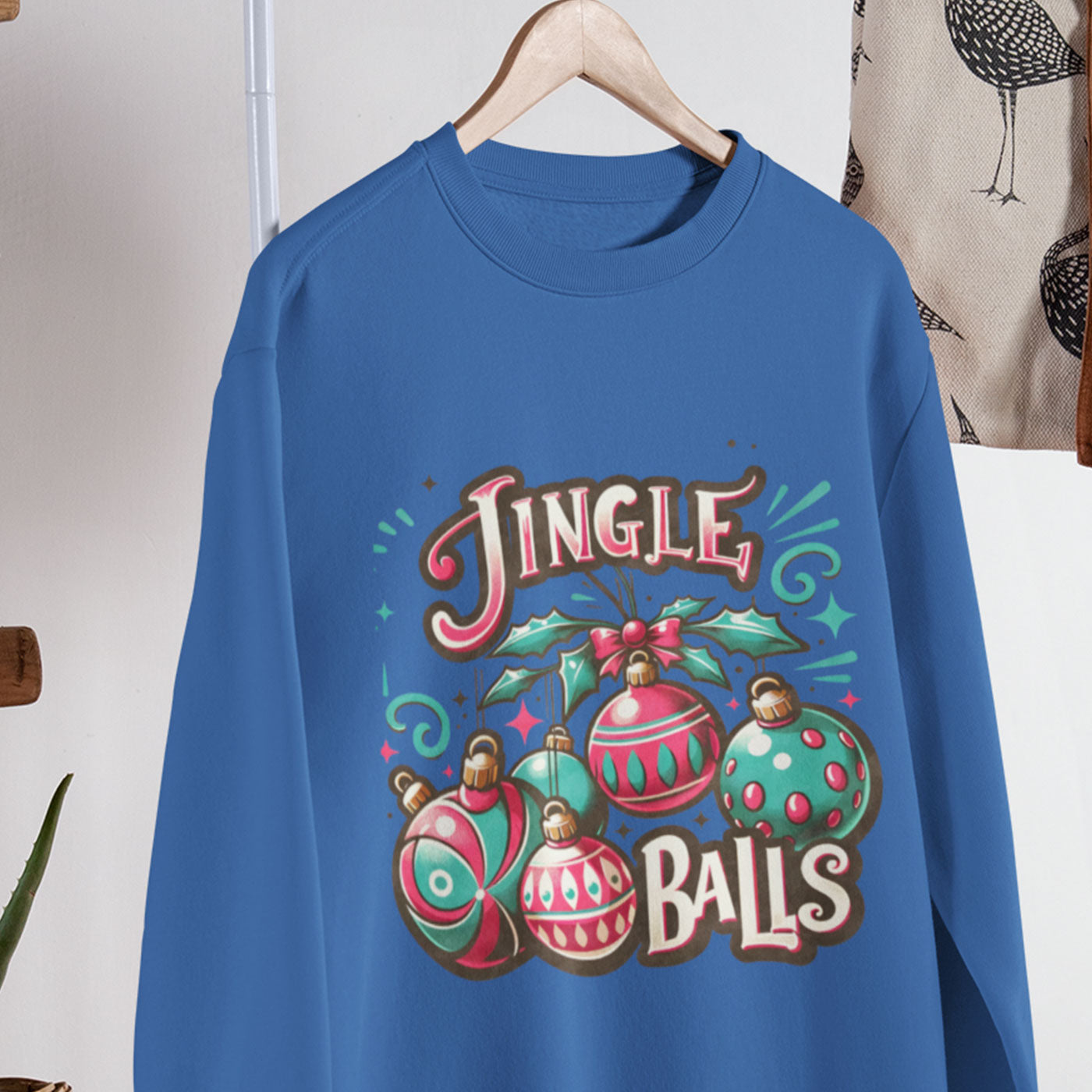 Jingle Balls | Fun and Festive Christmas | Unisex Crewneck Sweatshirts
