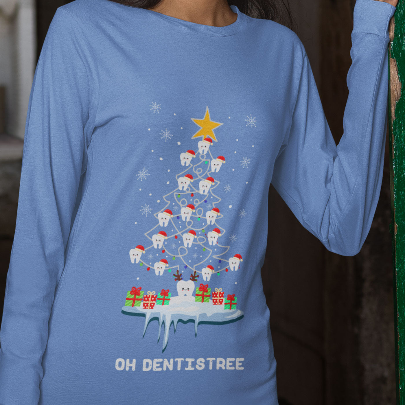 Oh Dentistree | Fun Dental Christmas Tree | Unisex Long Sleeve