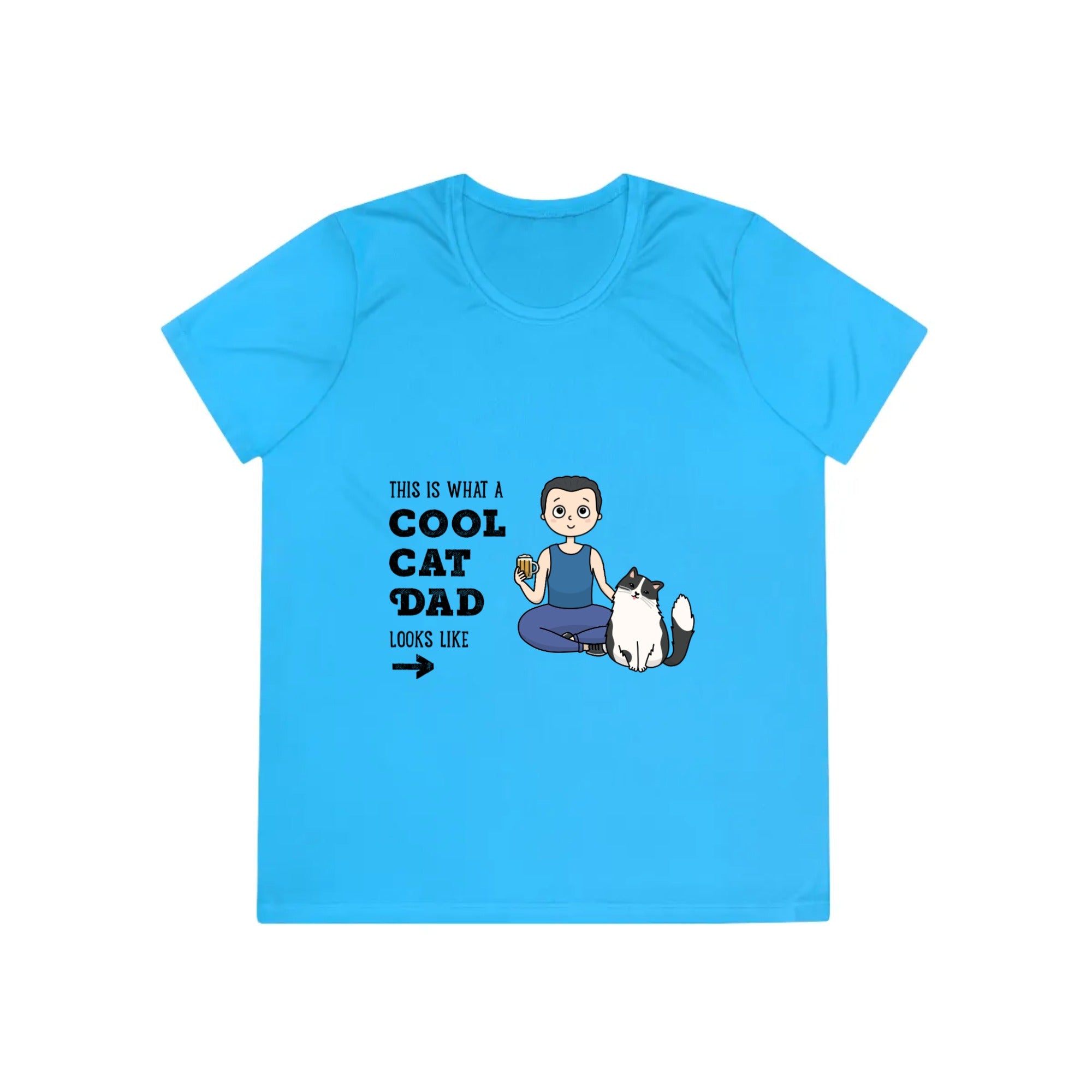 This is what a cool Cat Dad looks like | Ladies Competitor Tee