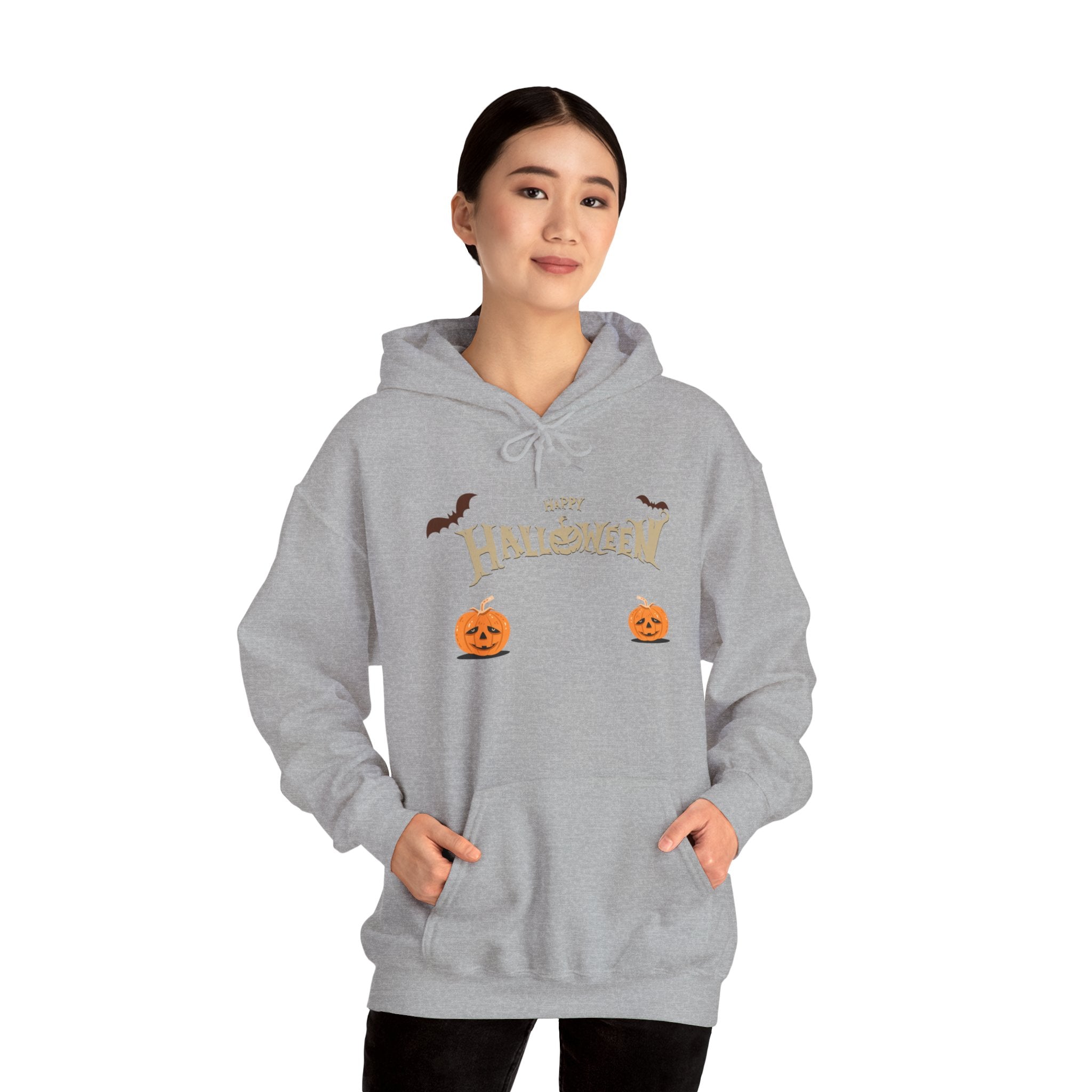 Halloween with Pumpkins | Unisex Heavy Blend Hooded Sweatshirt