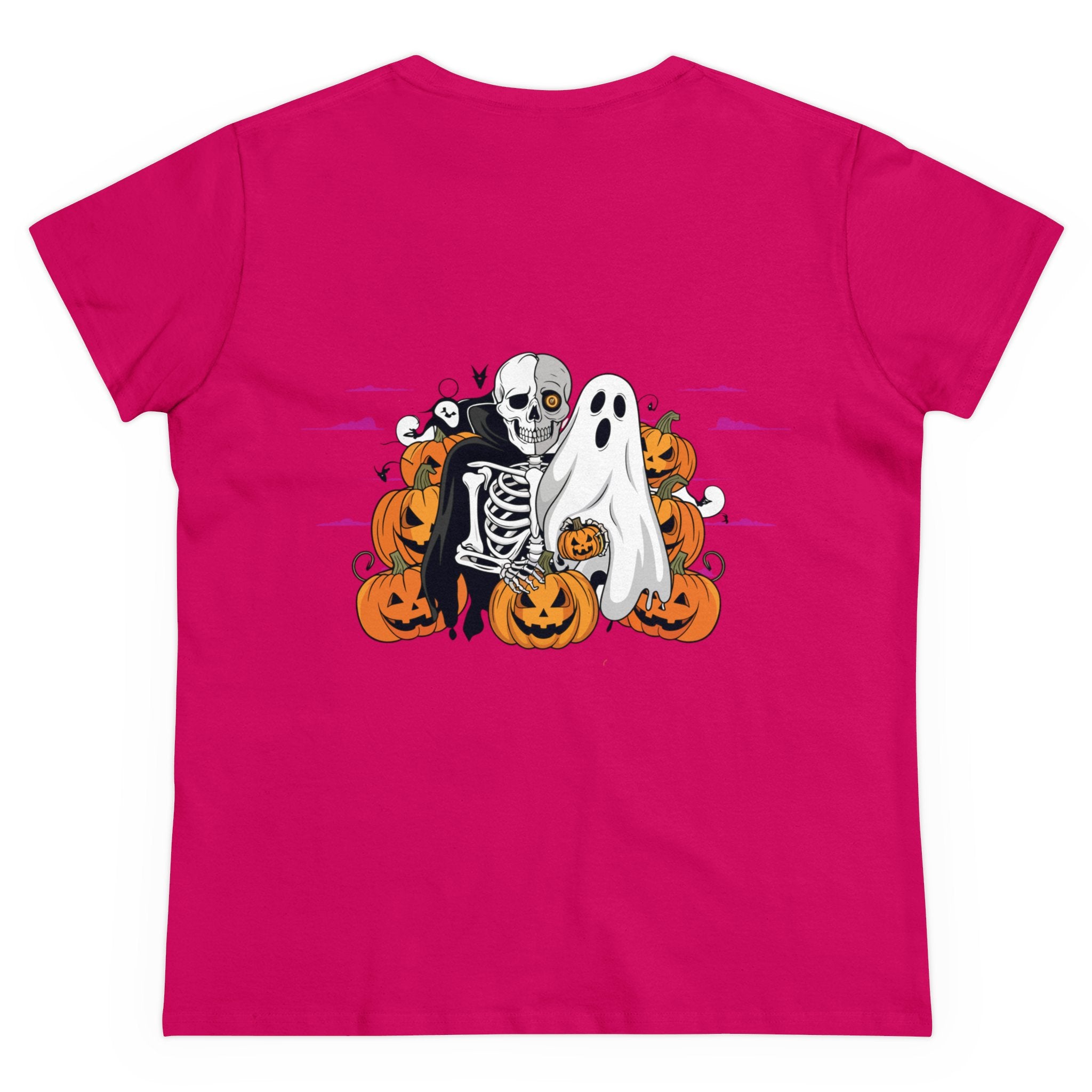 Halloween with Bats | Women's Midweight Cotton Tee