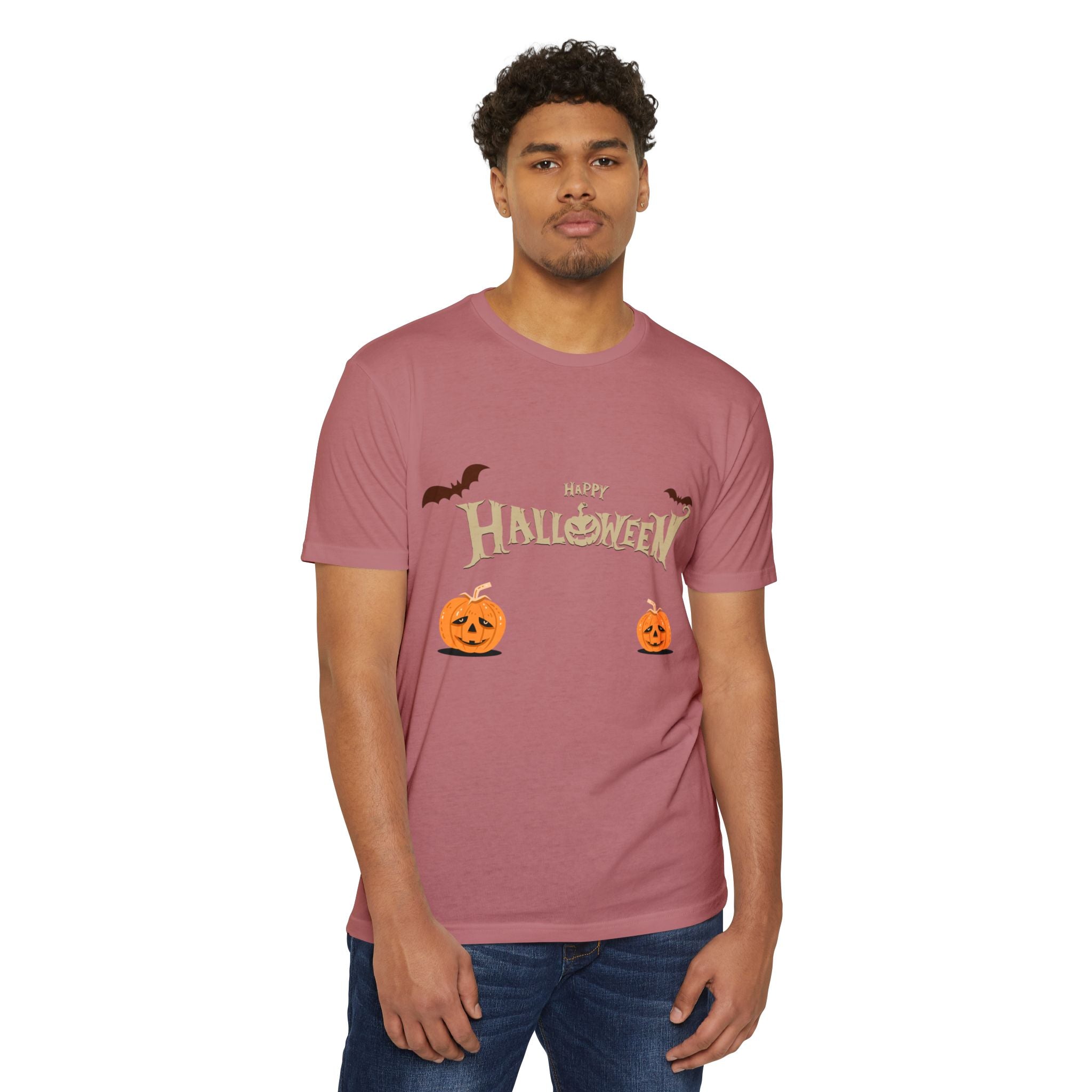 Halloween with Pumpkins | Unisex CVC Jersey T-shirt