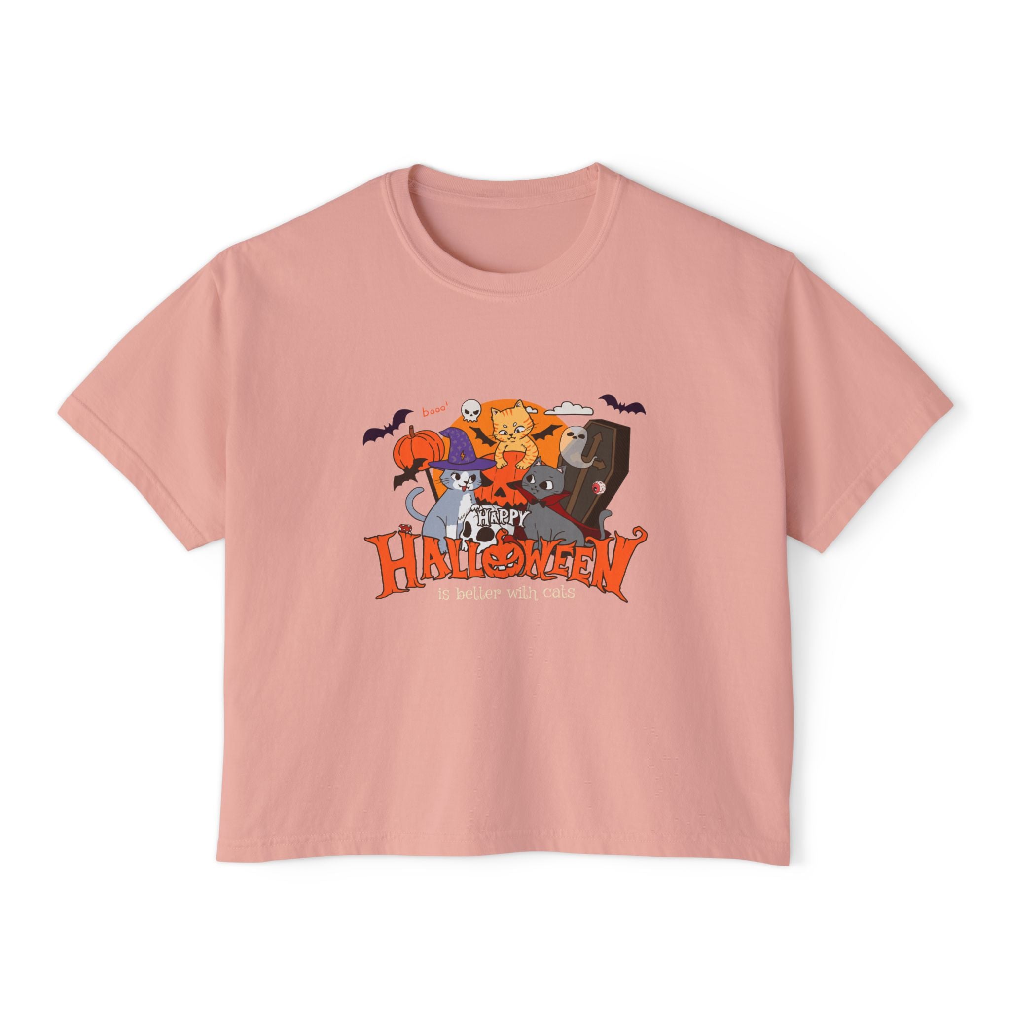 Halloween is Better with Cats | Women's Boxy Tee
