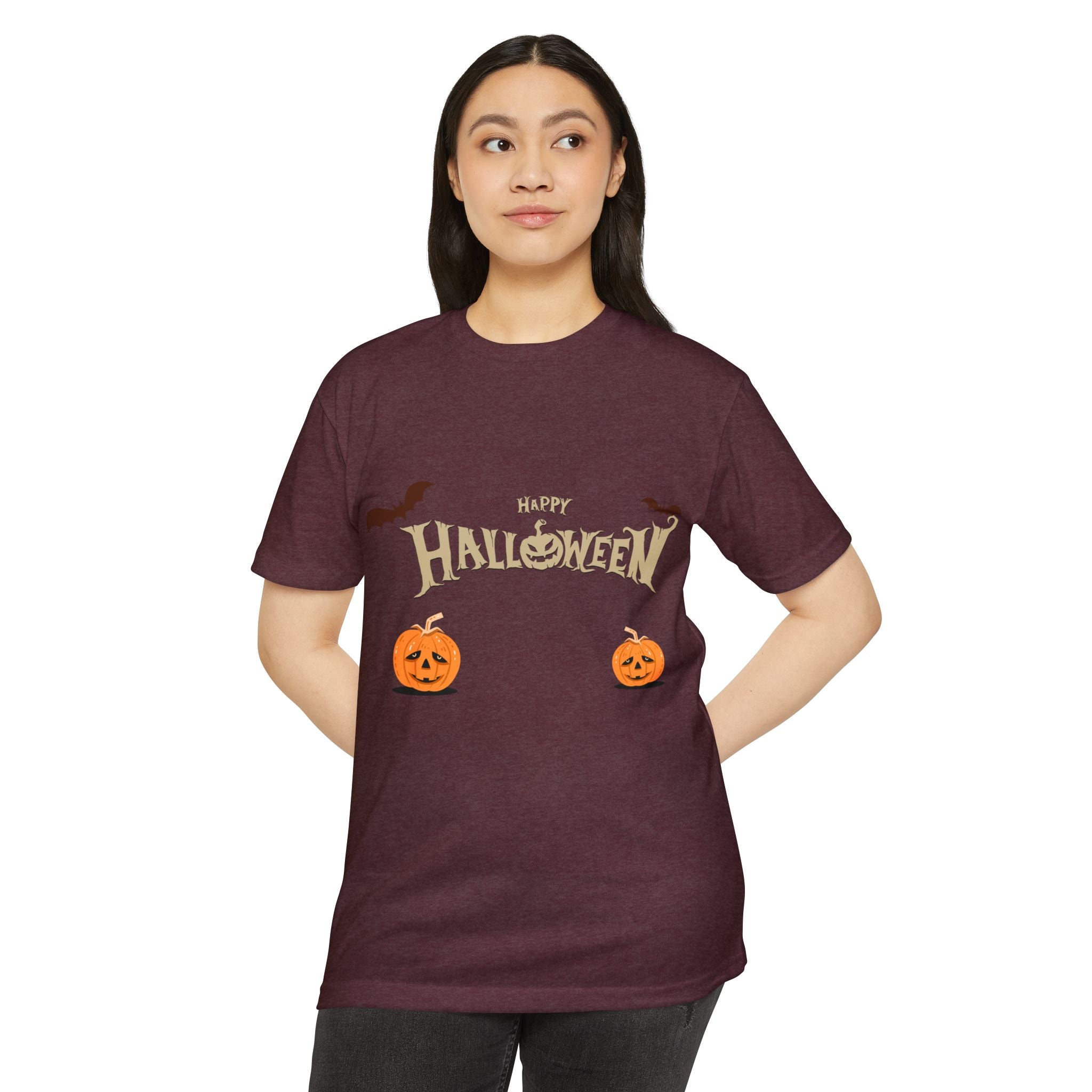 Halloween with Pumpkins | Unisex CVC Jersey T-shirt