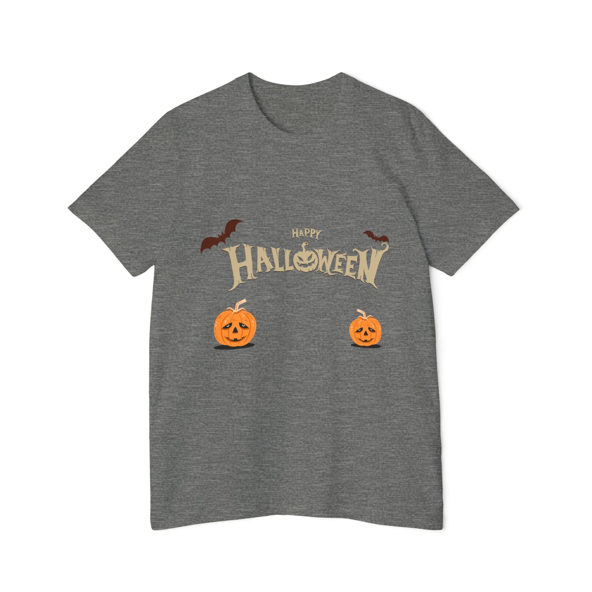 Halloween with Pumpkins | USA-Made Unisex Short-Sleeve Jersey T-Shirt