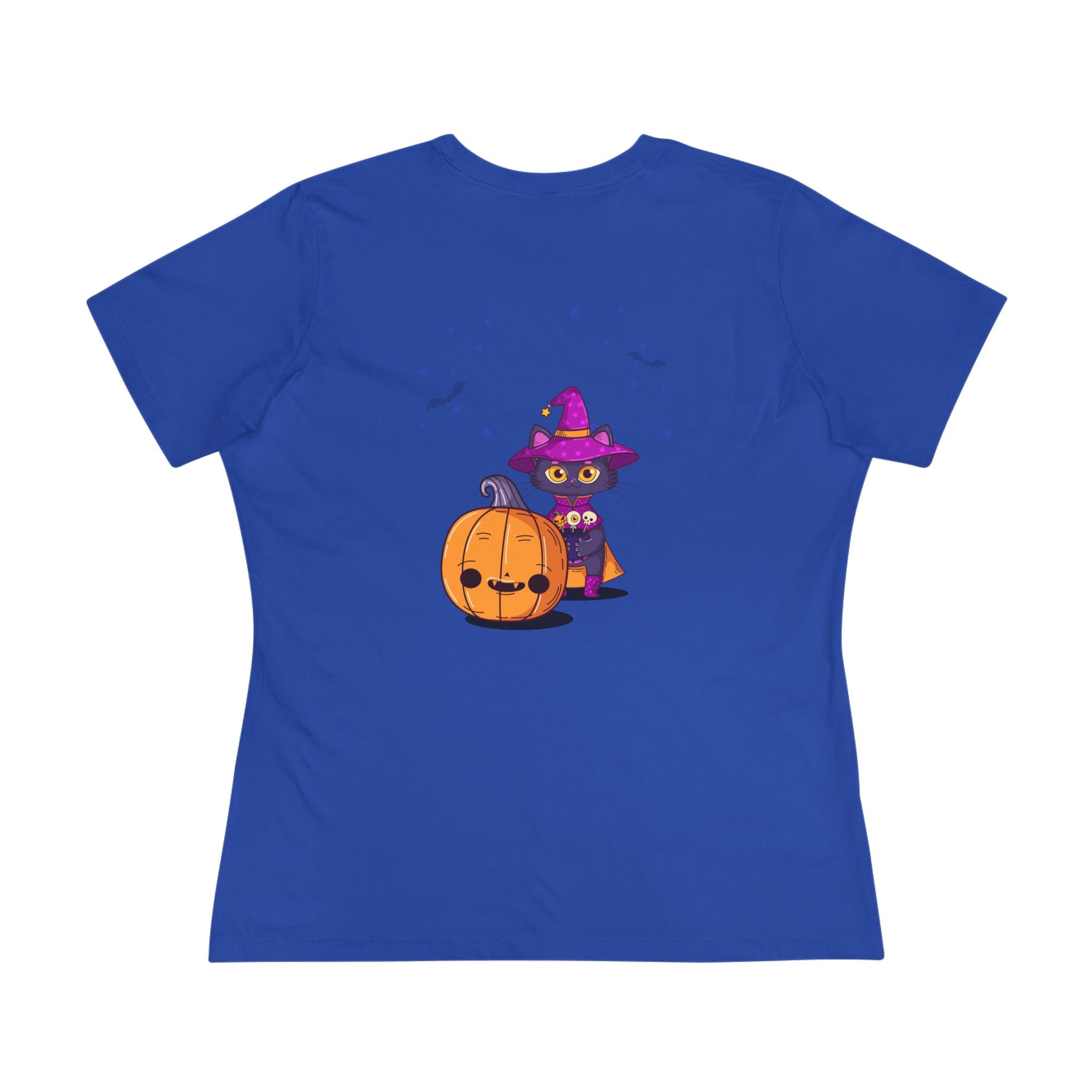 Halloween with Witch's Cats | Women's Cotton Tee