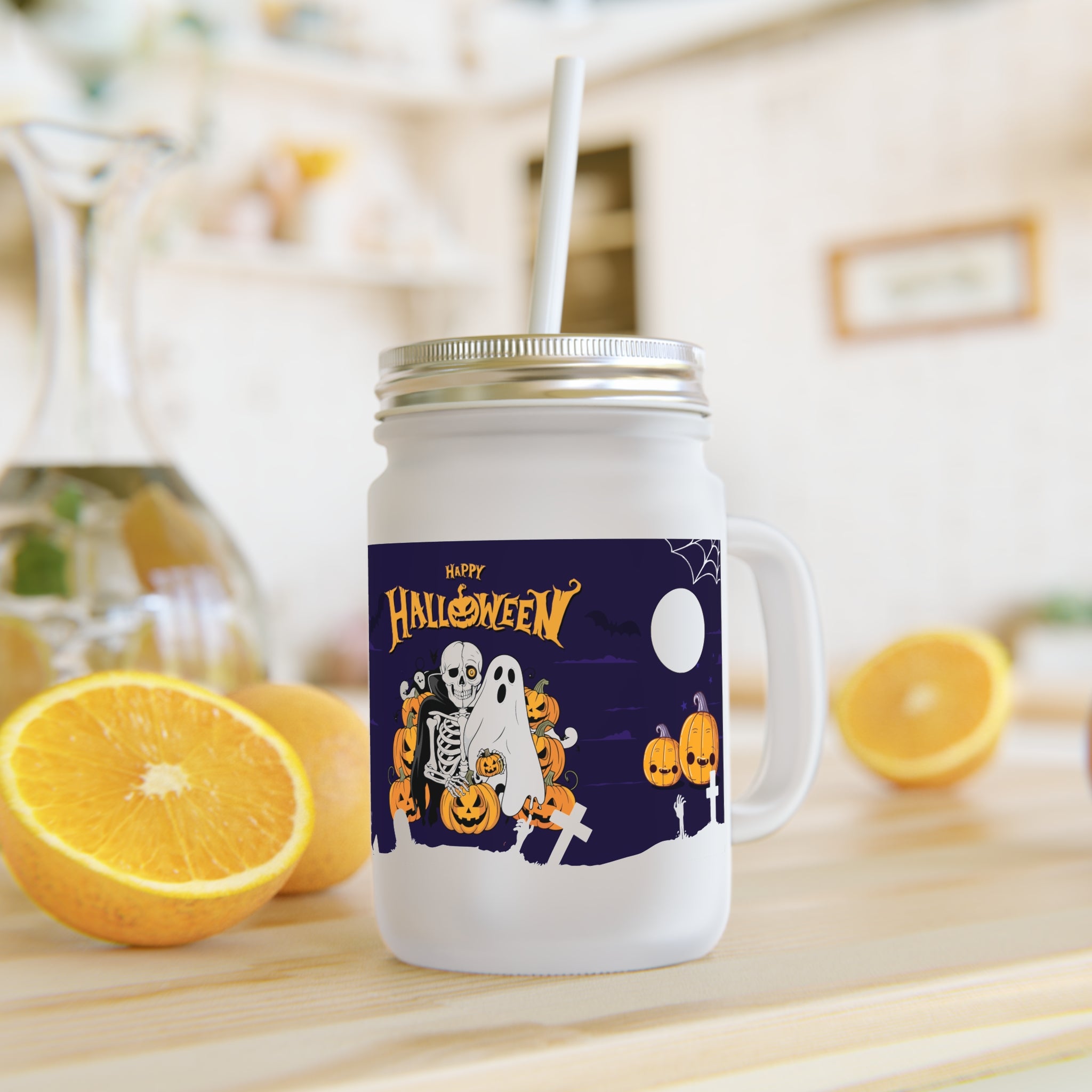 Halloween is Better with Skeleton | Mason Jar