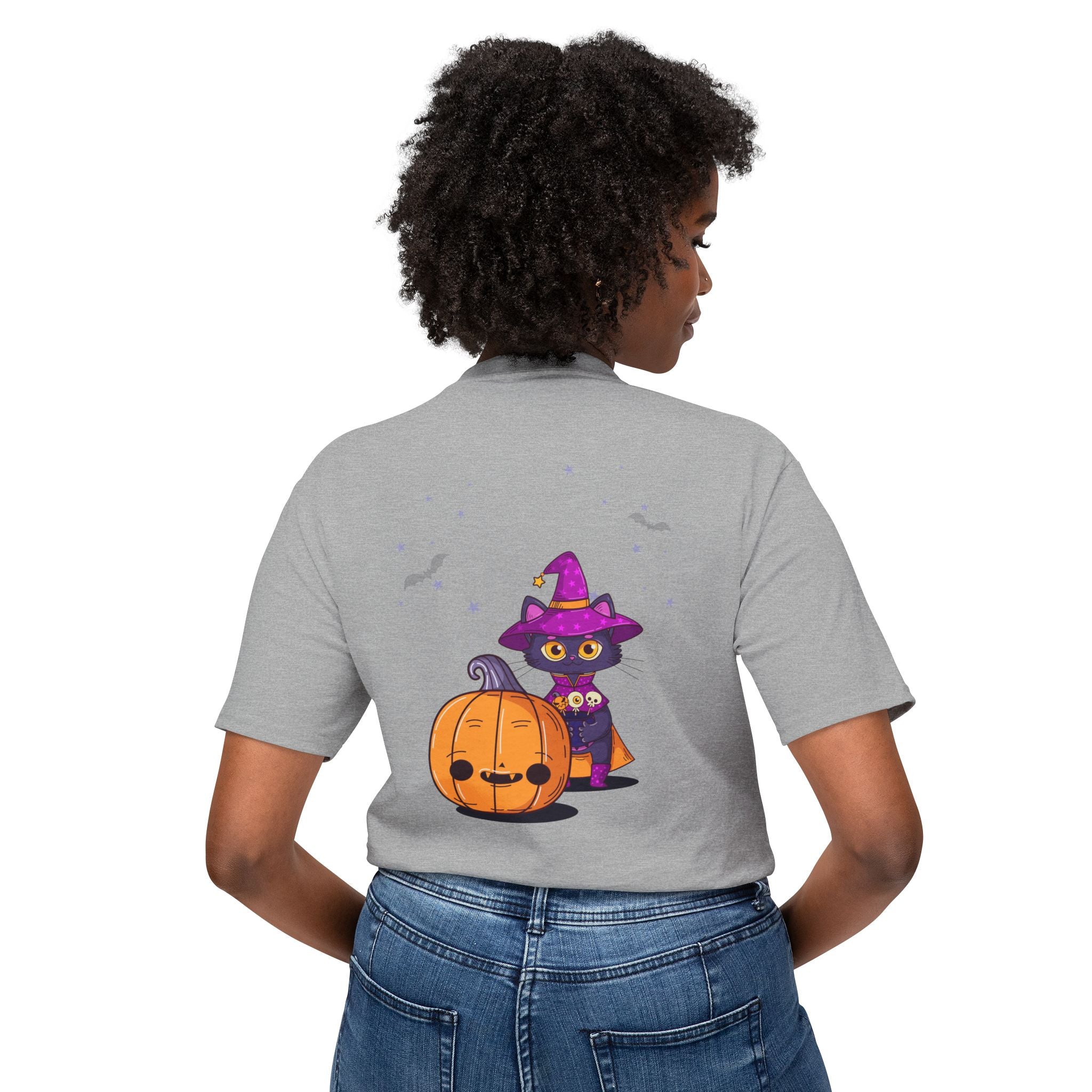 Halloween with Witch's Cats | Unisex HD Cotton™ T-shirt