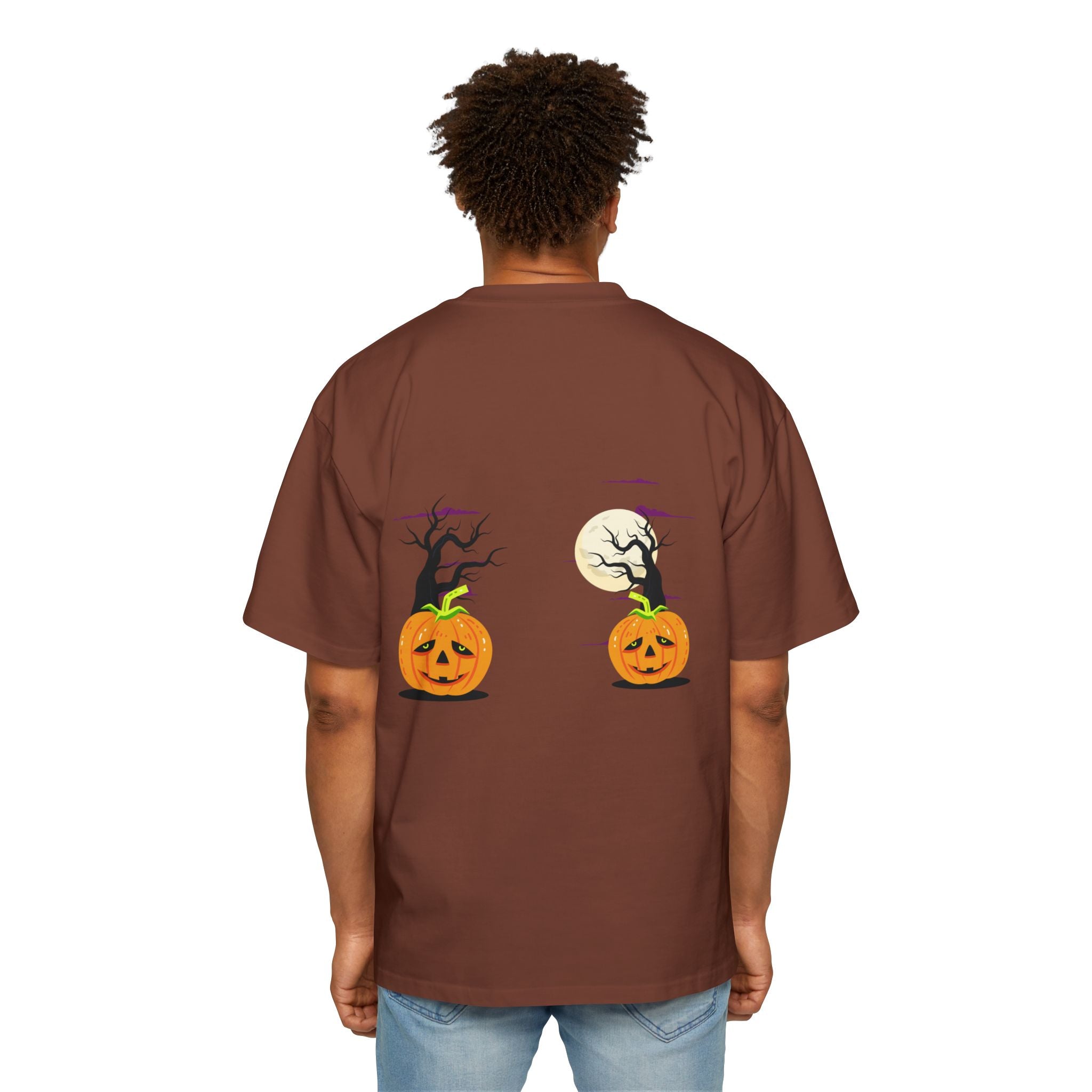 Halloween is Better with Cats | Men's Heavy Oversized Tee