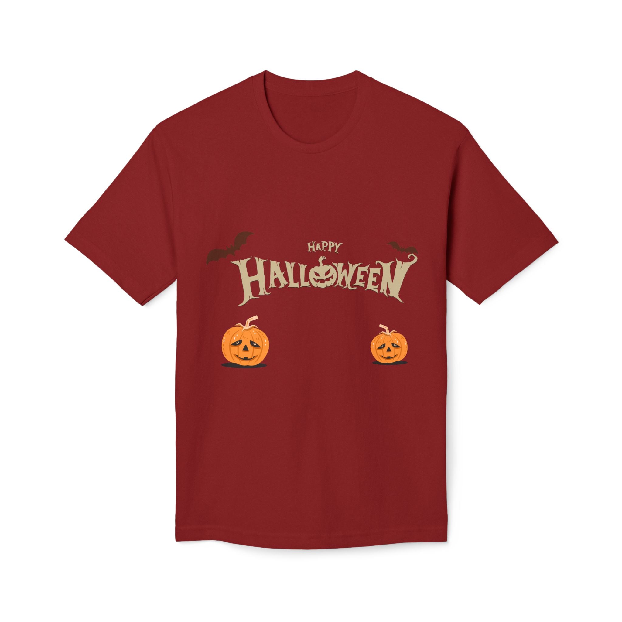 Halloween with Pumpkins | Unisex Midweight T-shirt, Made in US