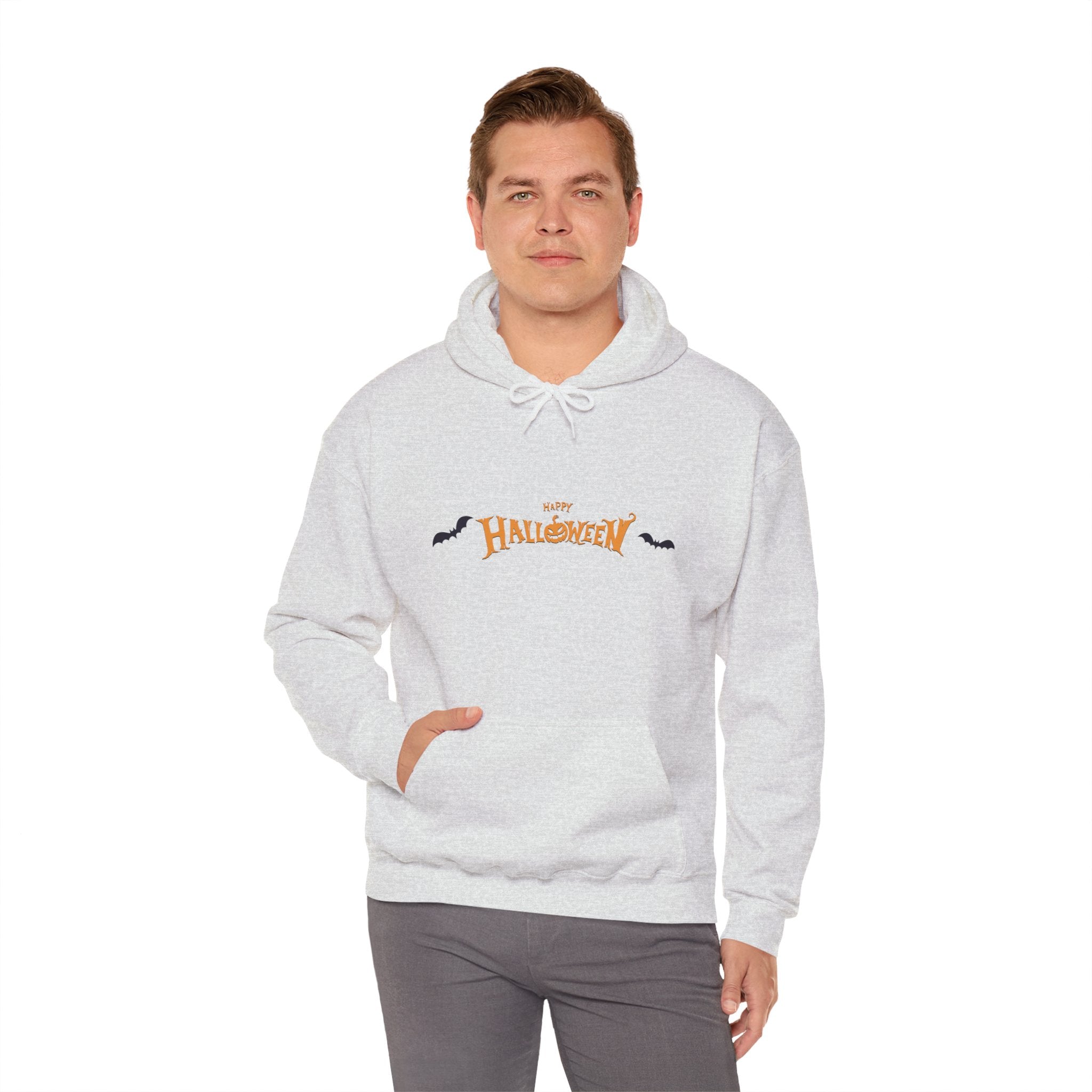 Halloween with Bats | Unisex Heavy Blend Hooded Sweatshirt