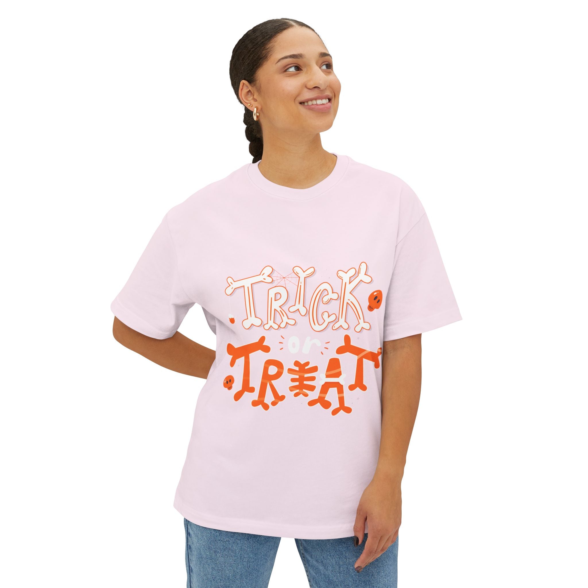 Halloween Trick or Treat | Unisex Oversized Boxy Tee