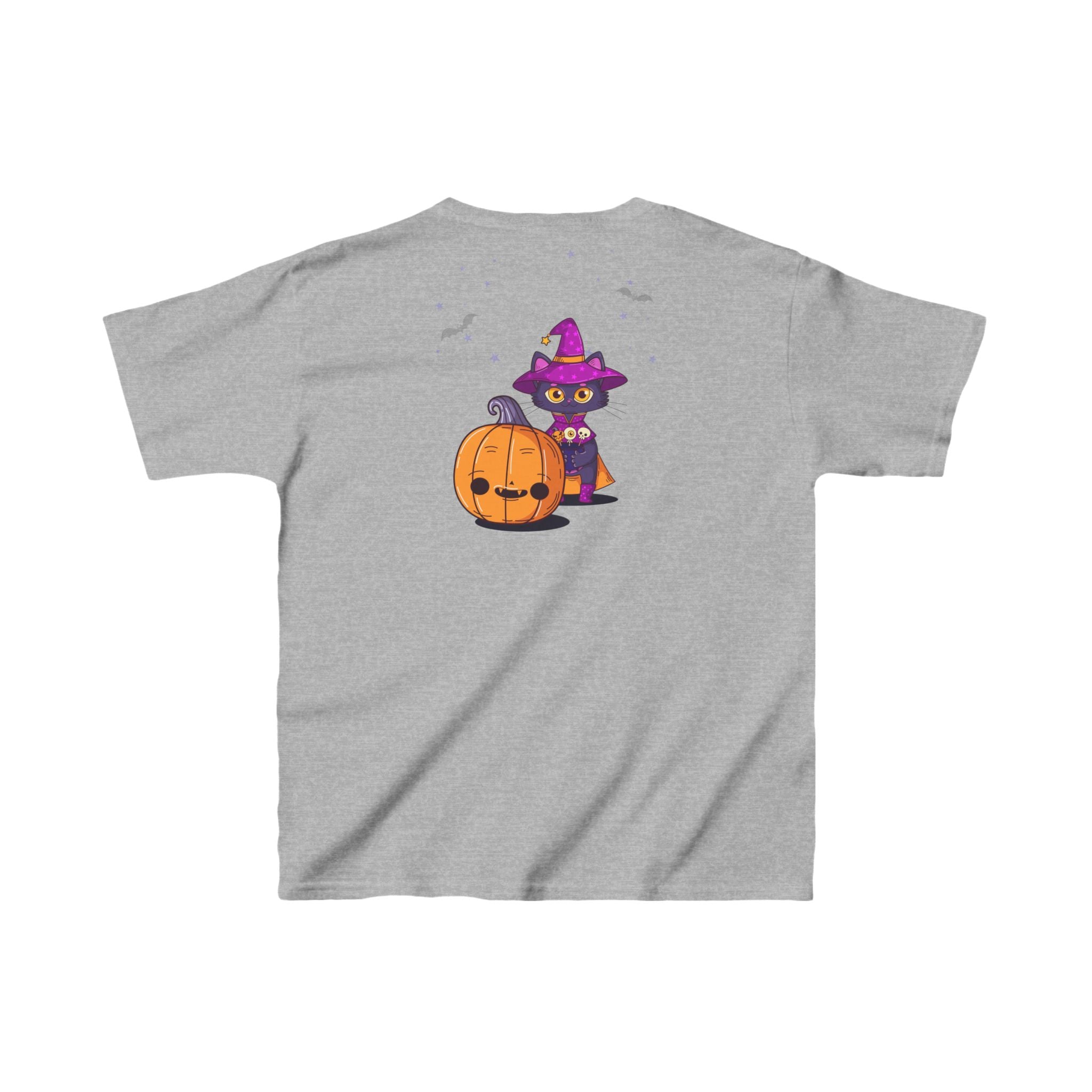 Halloween with Witch's Cats | Kids Heavy Cotton Tee