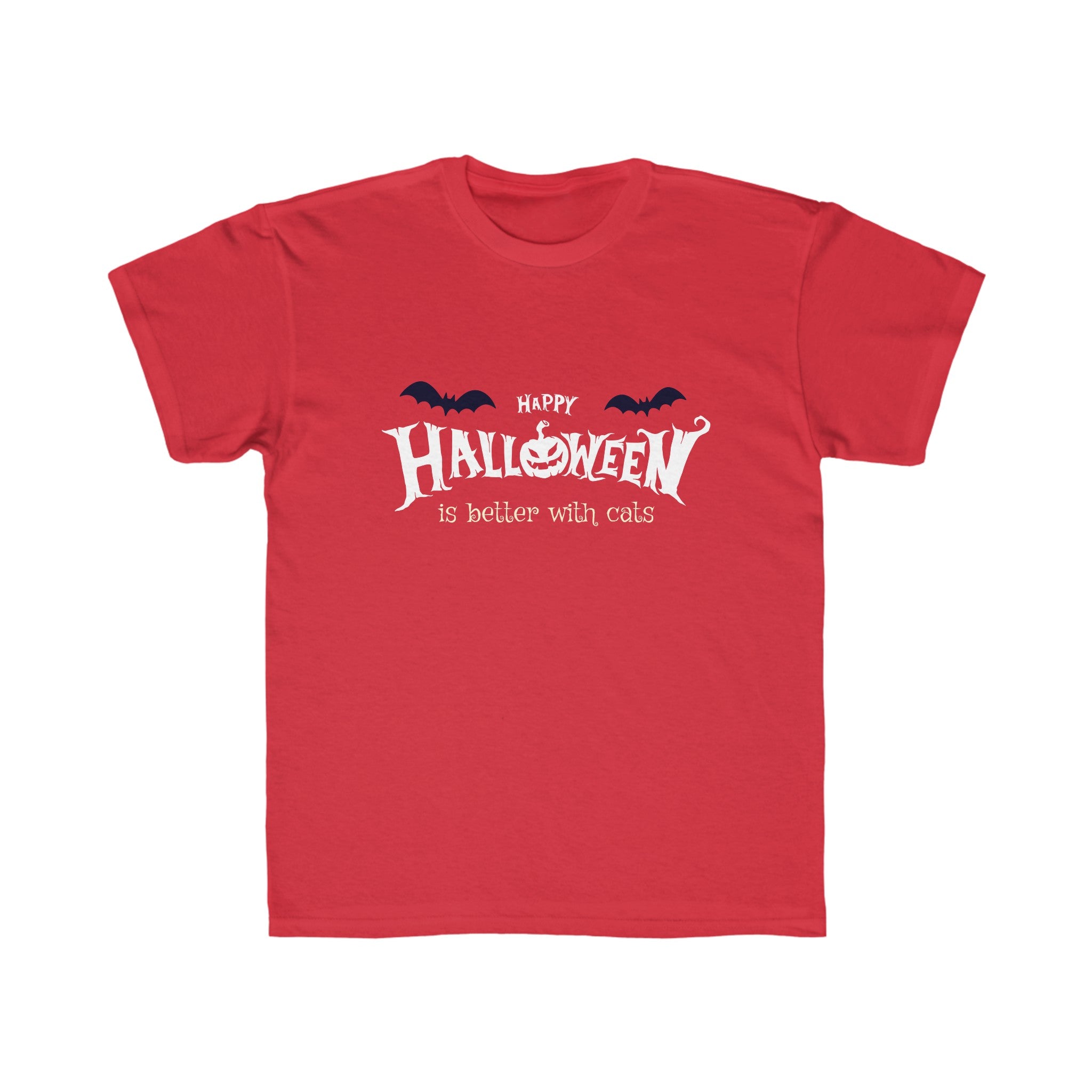 Halloween with Witch's Cats | Kids Regular Fit Tee