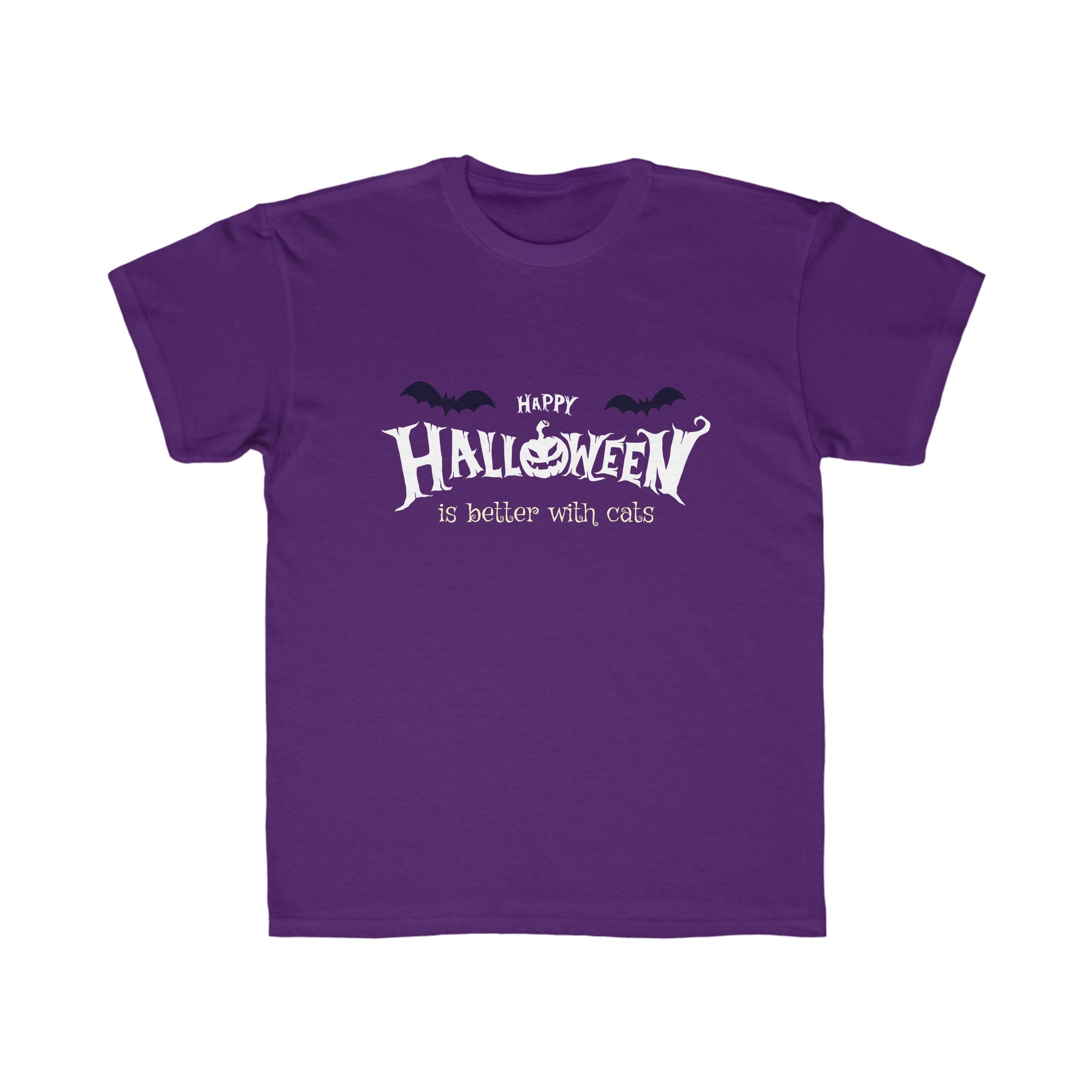 Halloween with Witch's Cats | Kids Regular Fit Tee