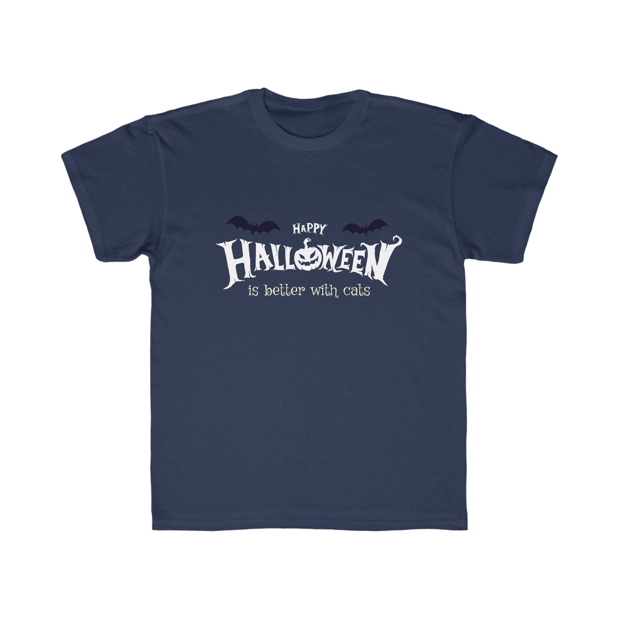 Halloween with Witch's Cats | Kids Regular Fit Tee
