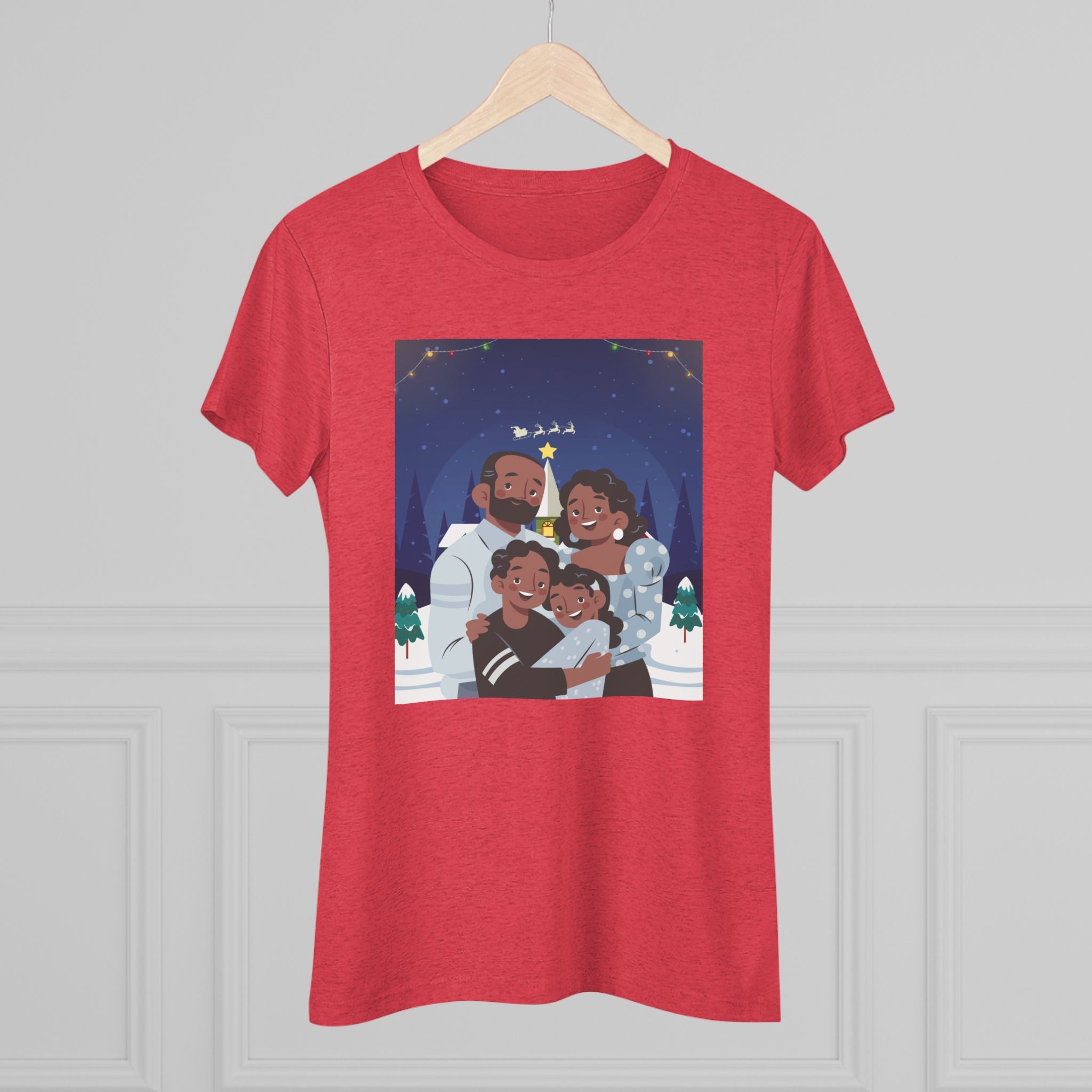 HAPPY CHRISTMAS DAY Women's Triblend Tee