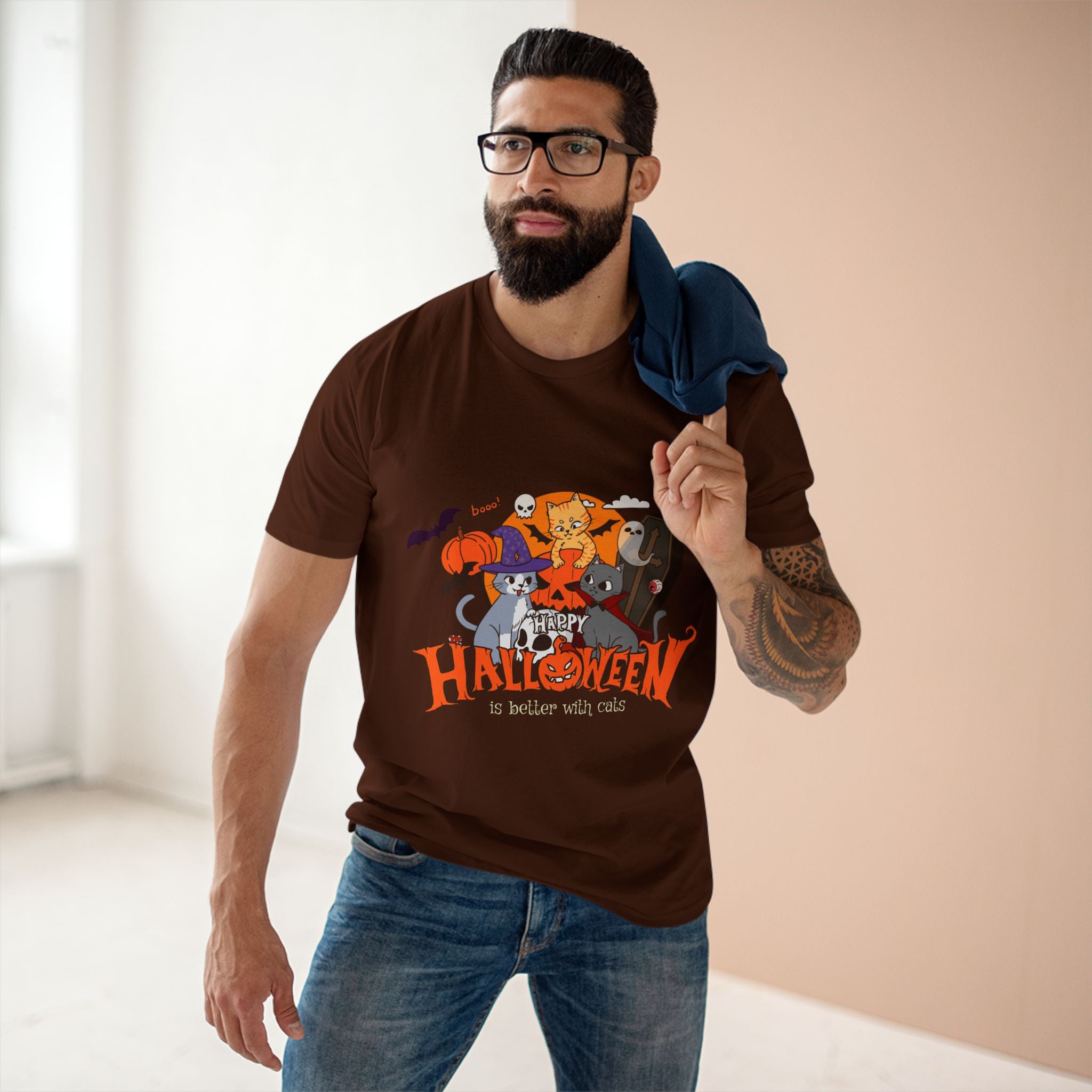 Halloween is Better with Cats | Men's Staple Tee