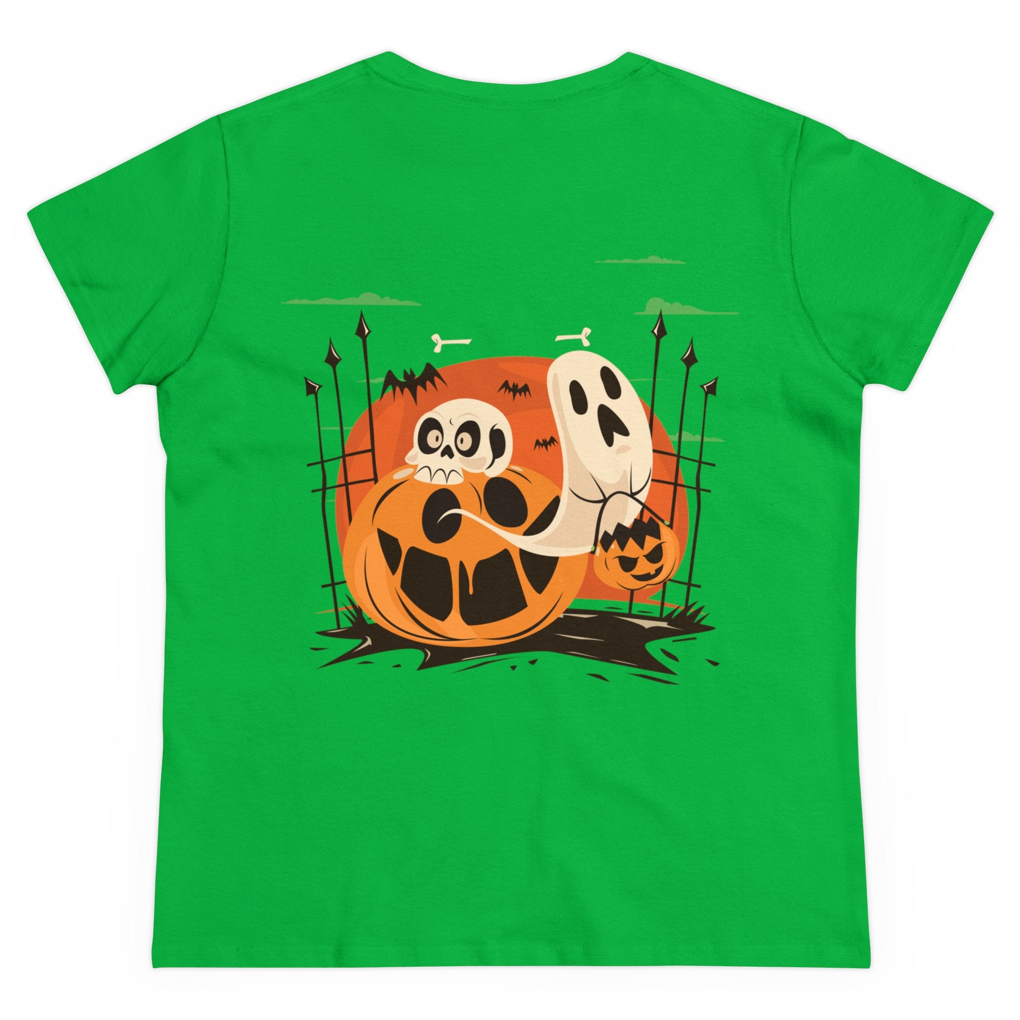 Halloween with Pumpkins | Women's Midweight Cotton Tee