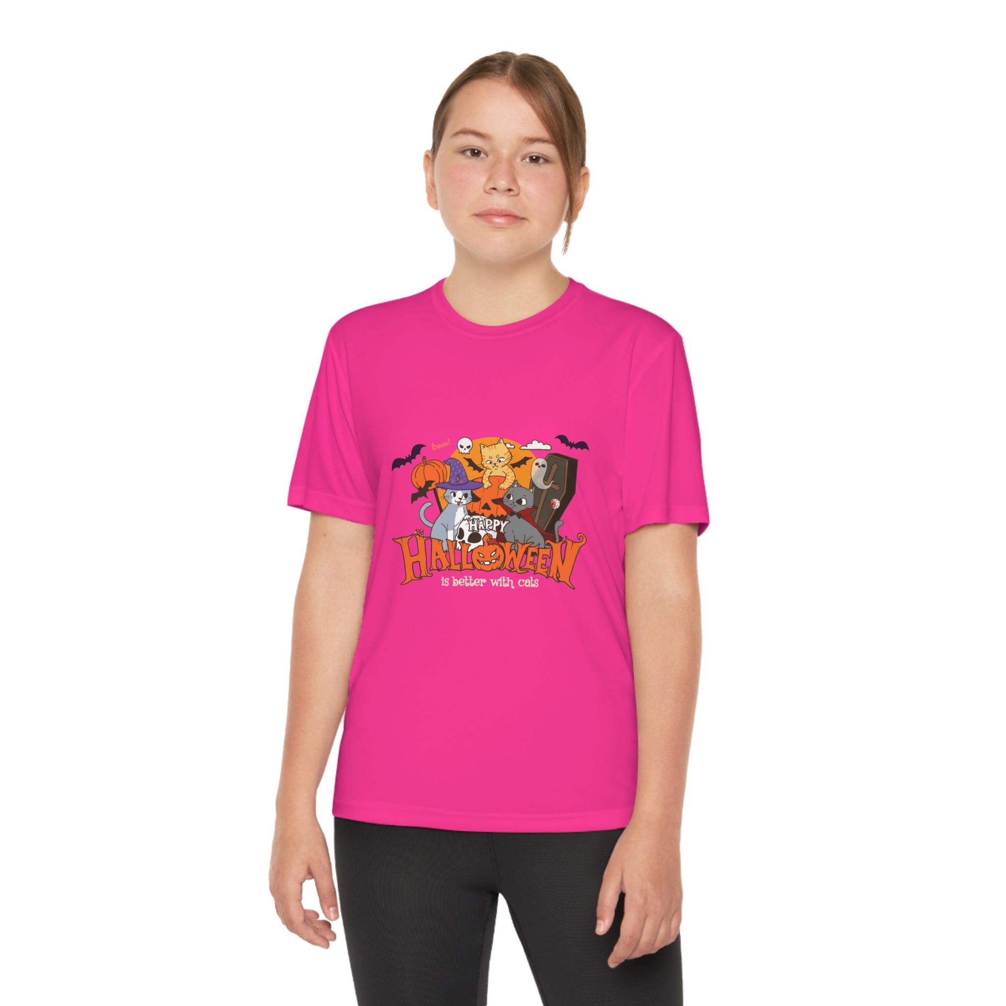 Halloween is Better with Cats | Youth Competitor Tee