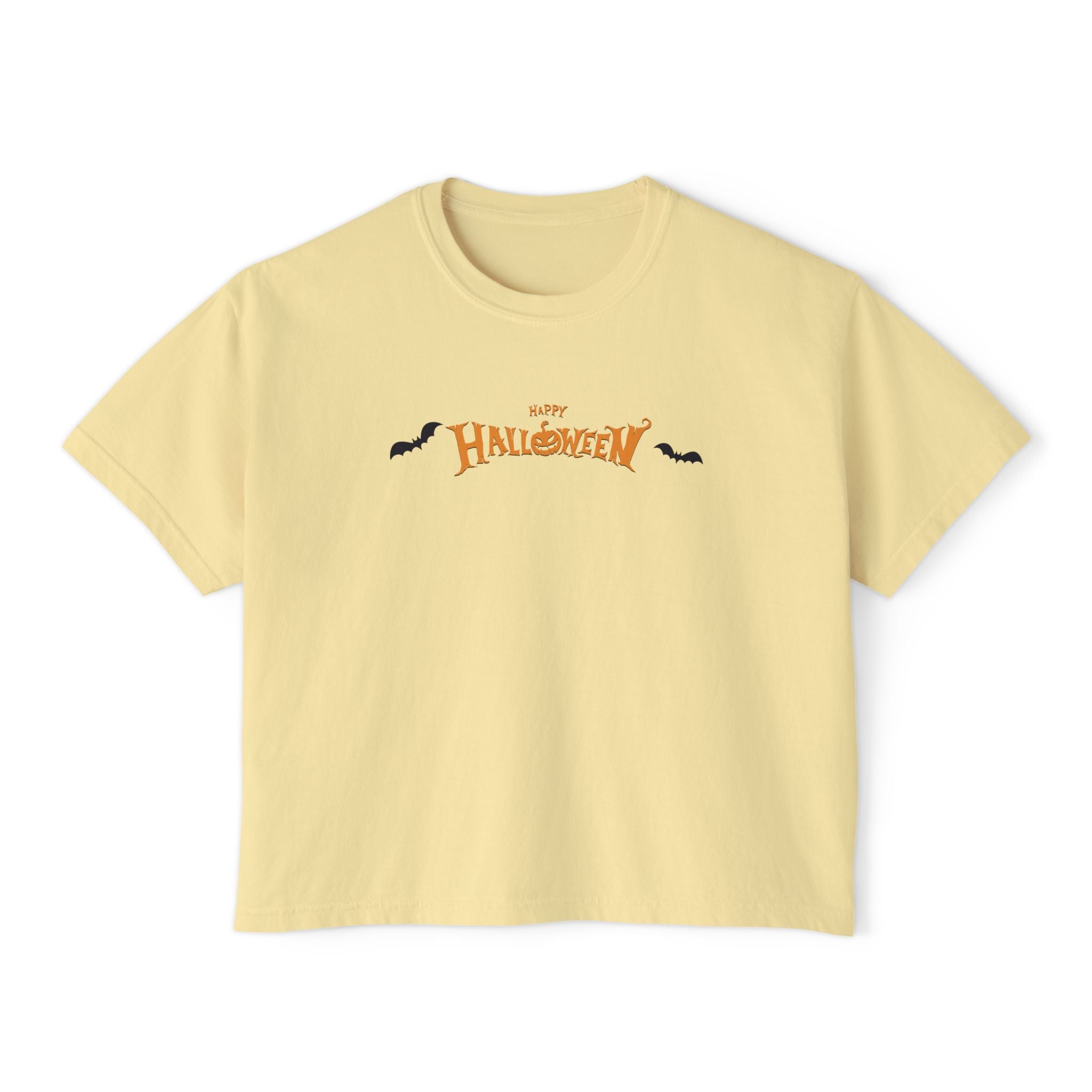 Halloween with Bats | Women's Boxy Tee