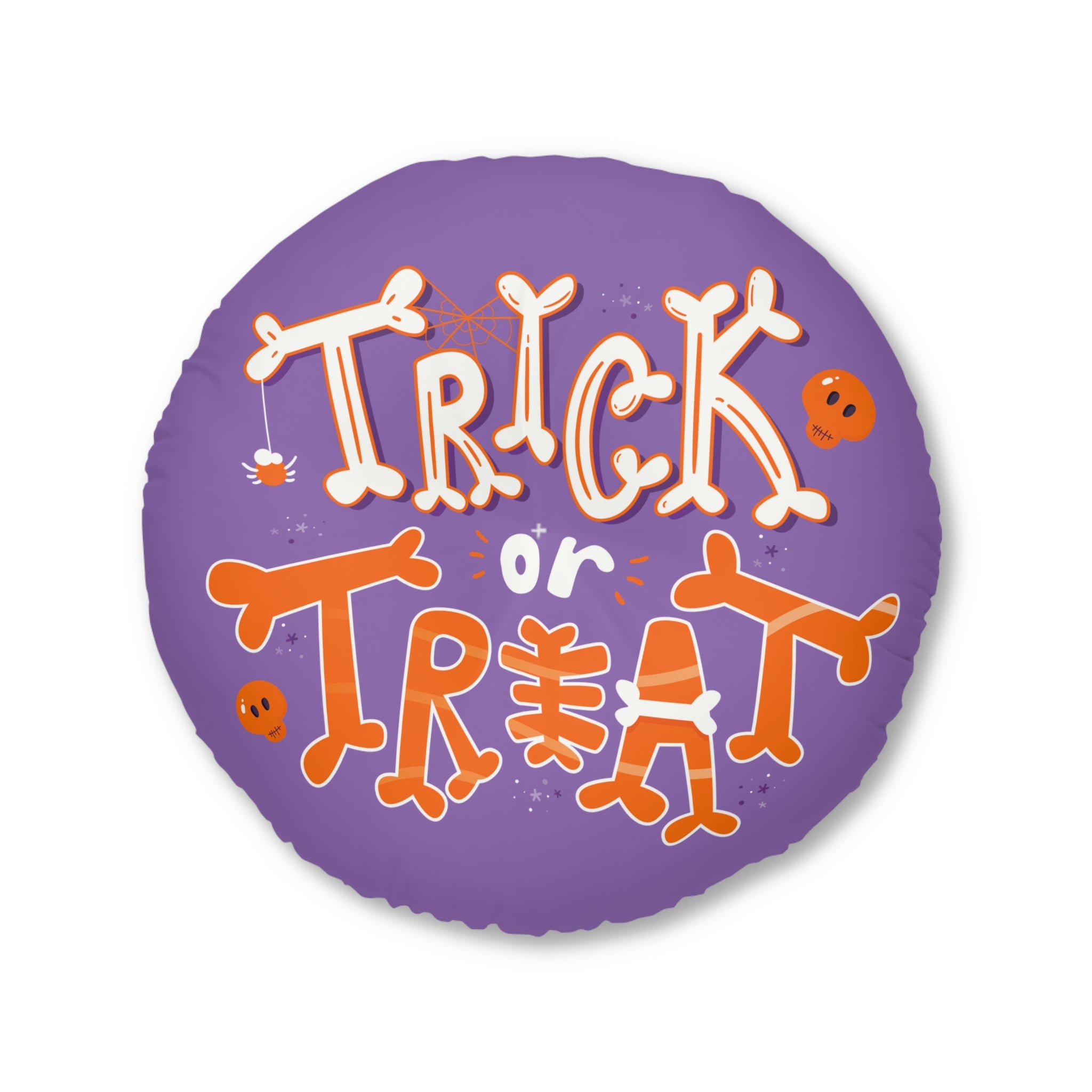 Halloween Trick or Treat | Tufted Floor Pillow, Round