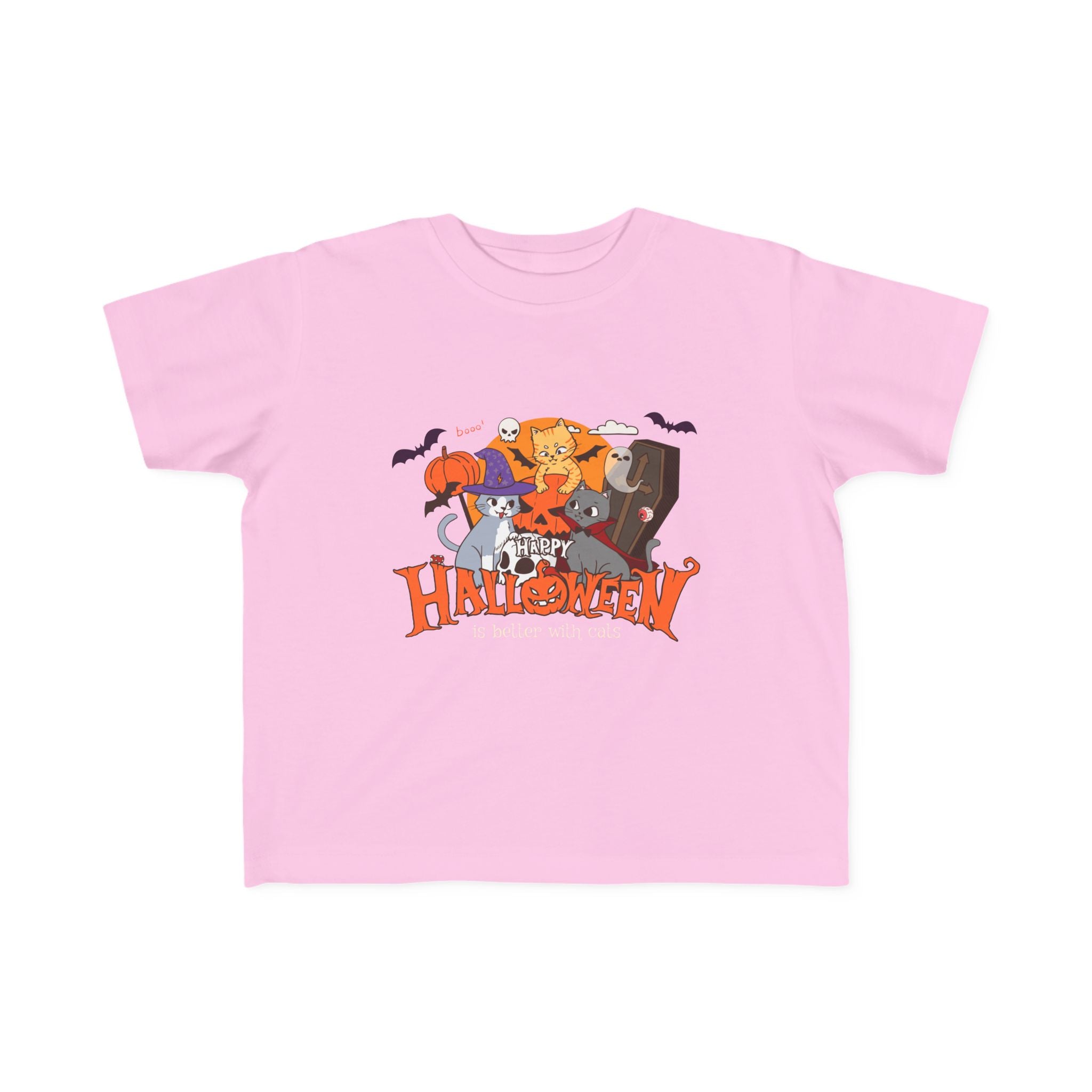 Halloween is Better with Cats | Toddler's Fine Jersey Tee